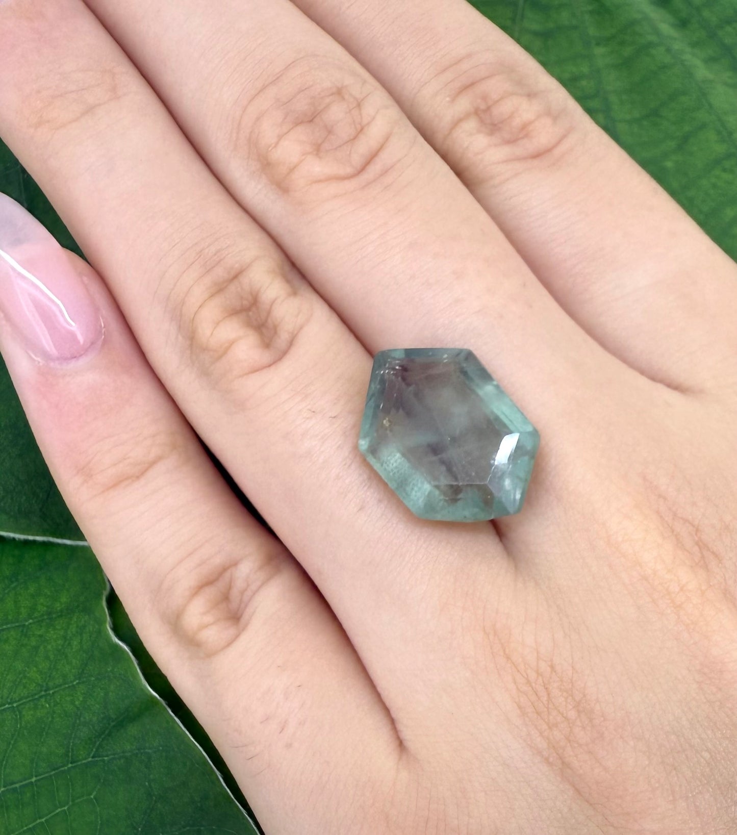Pastel Moss Green Fluorite Fancy 11.52 Ct