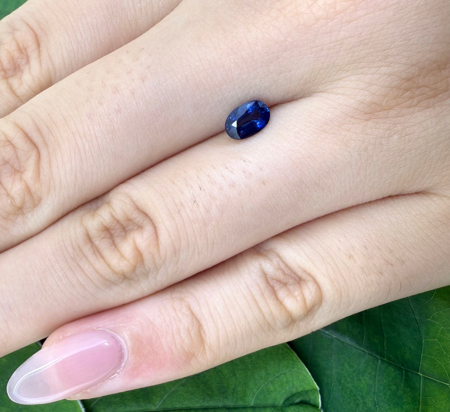 Vibrant Royal Blue Sapphire Oval 0.64 Ct