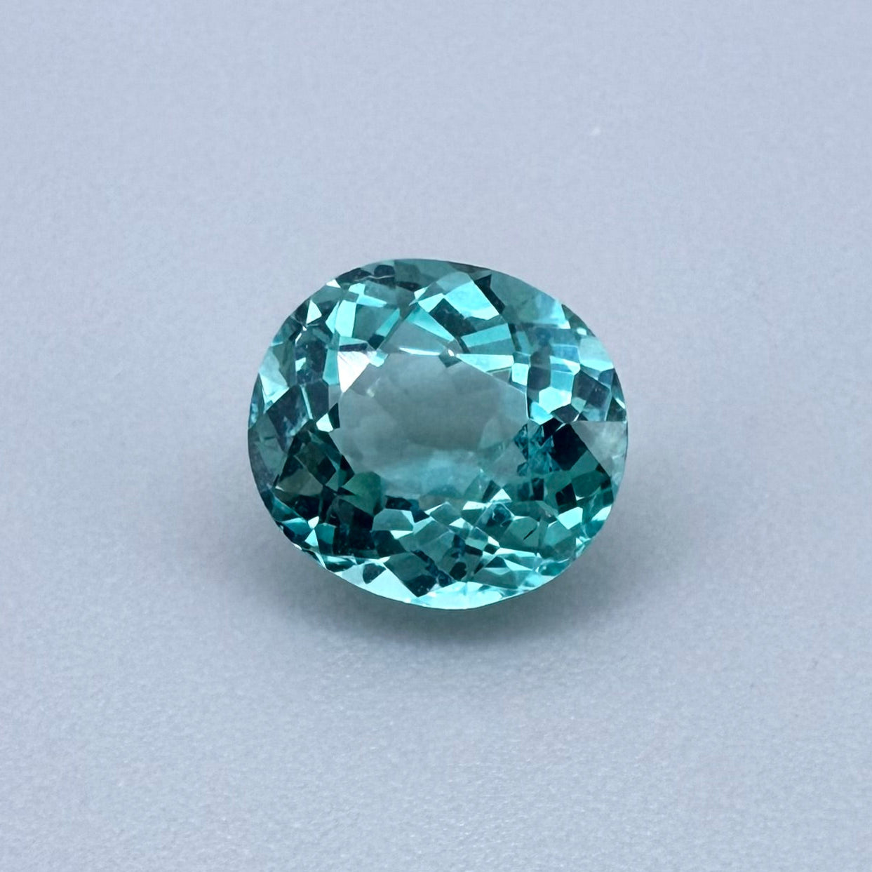 Vivid Blue Apatite Oval 0.96 Ct