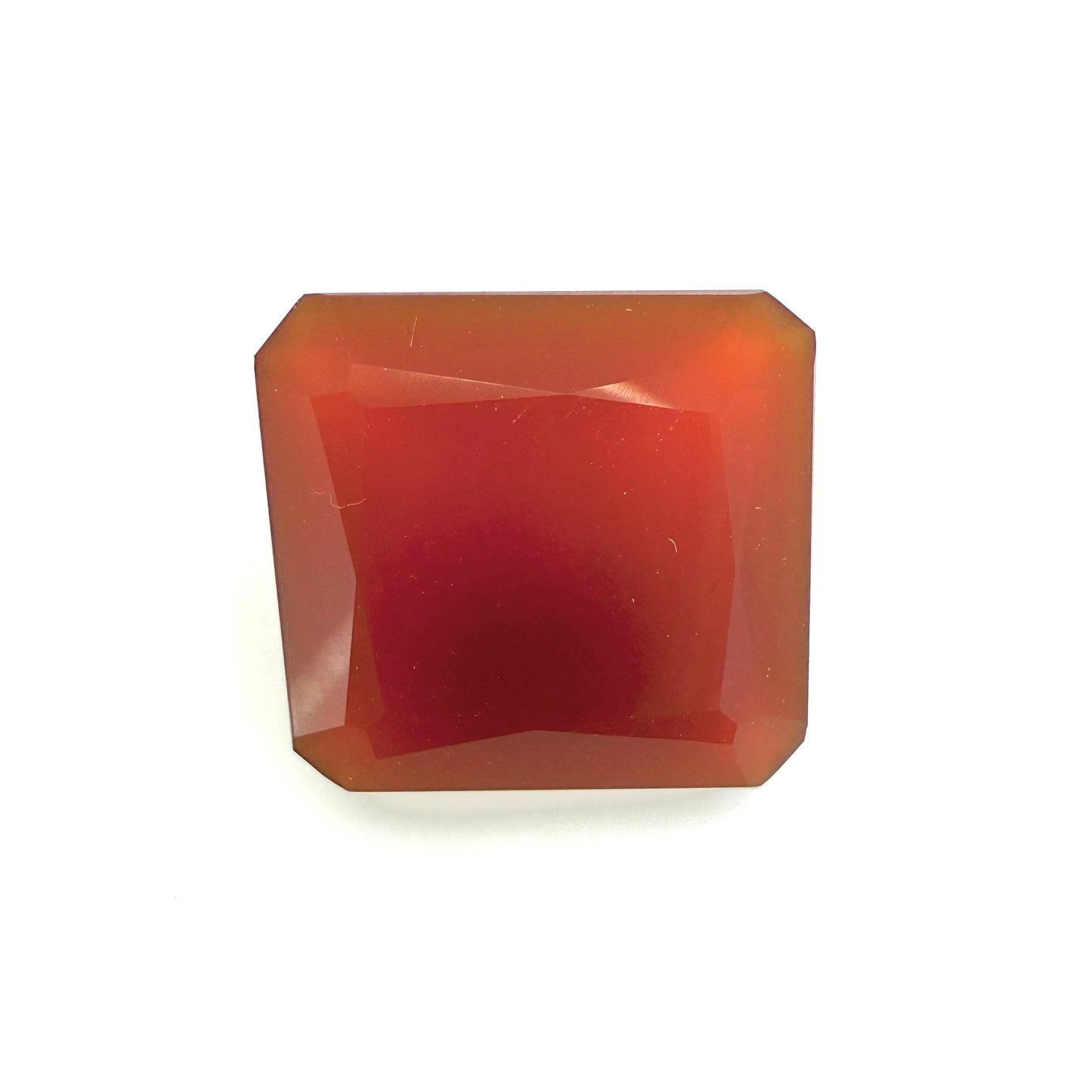 Fiery Orange Chalcedony Radiant 8.8 Ct