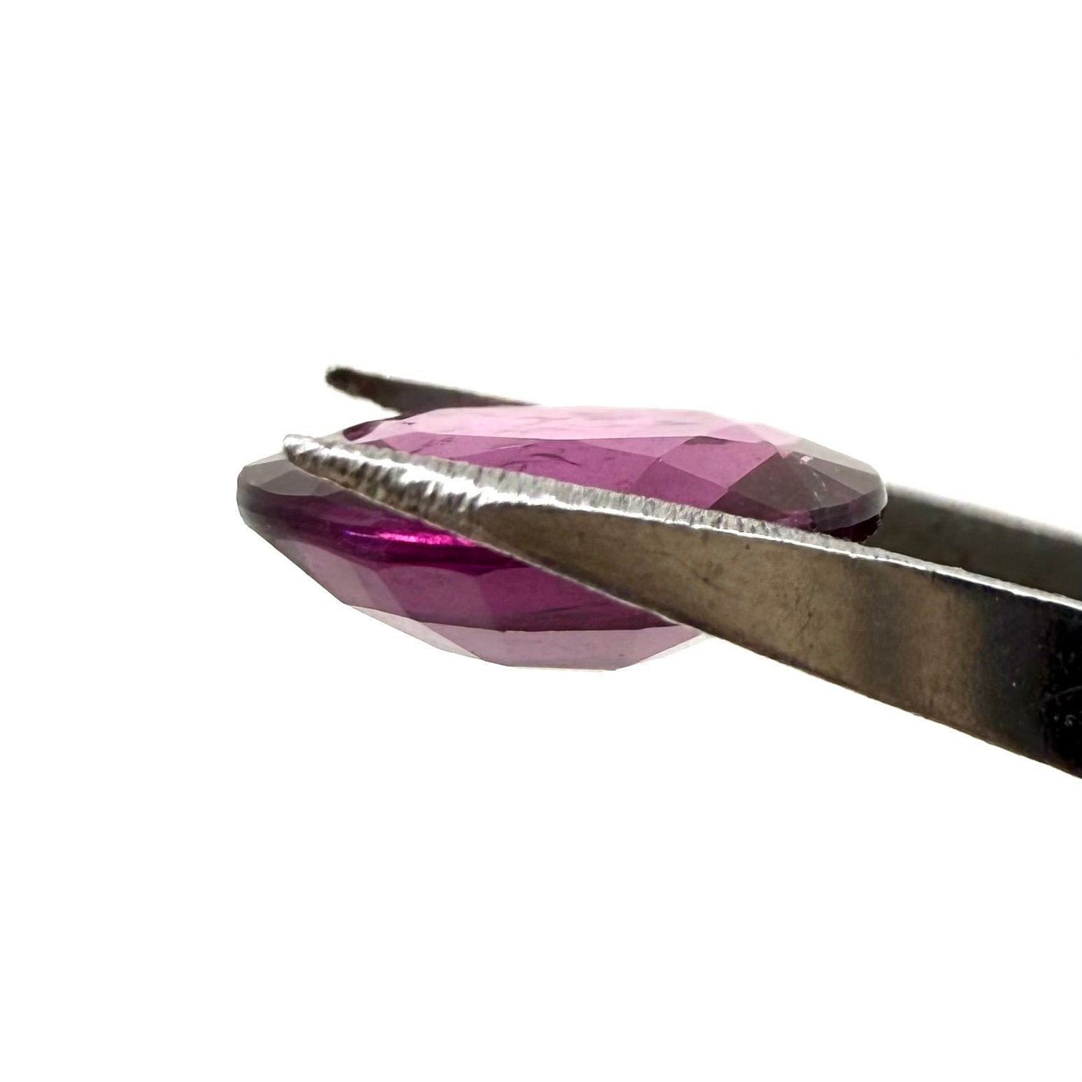 Natural Purple Red Rubellite gemstone, oval shape