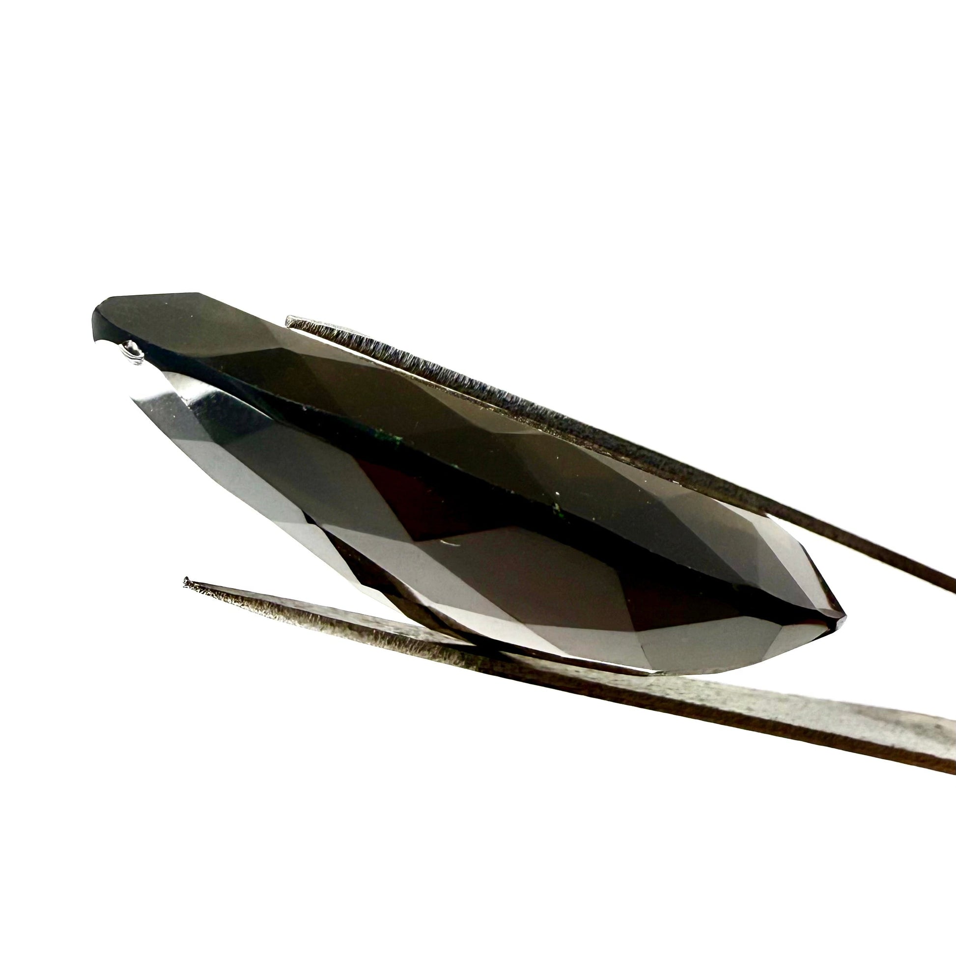 Loose Smoky Quartz gemstone pear cut