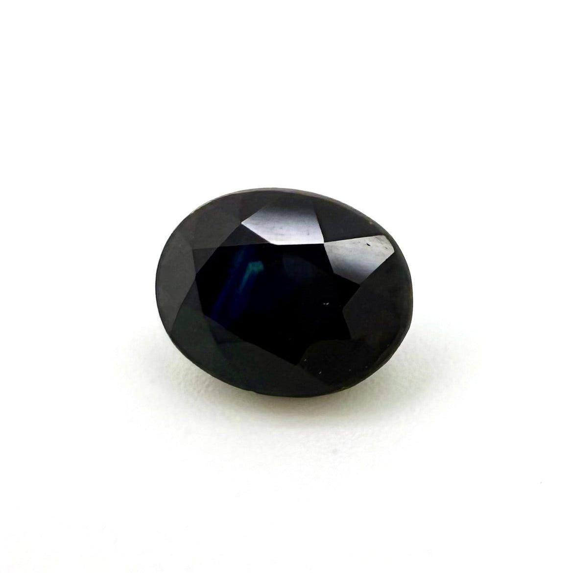 Dark Blue Sapphire Oval 1.9 Ct