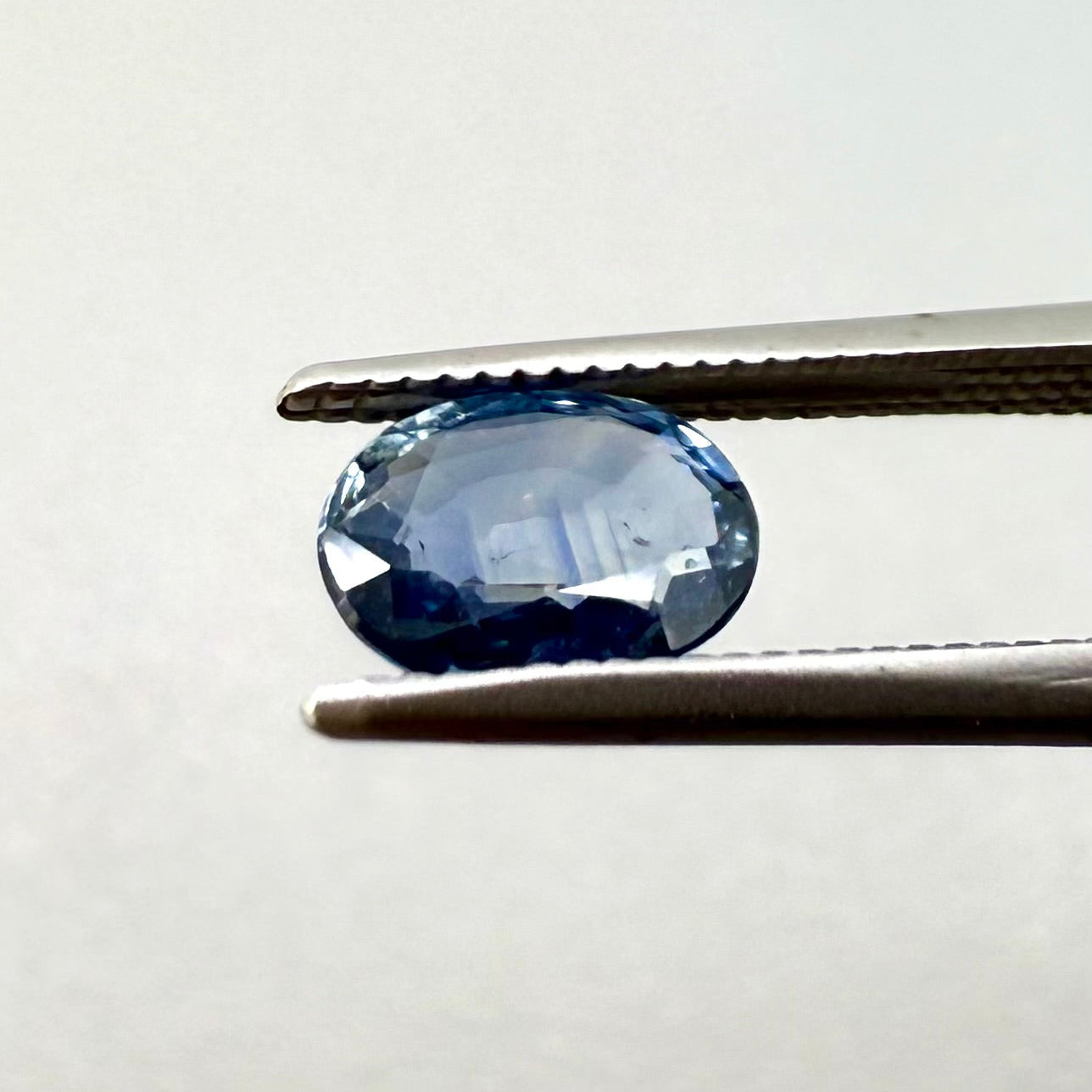 Pale Blue Sapphire Oval 0.94 Ct