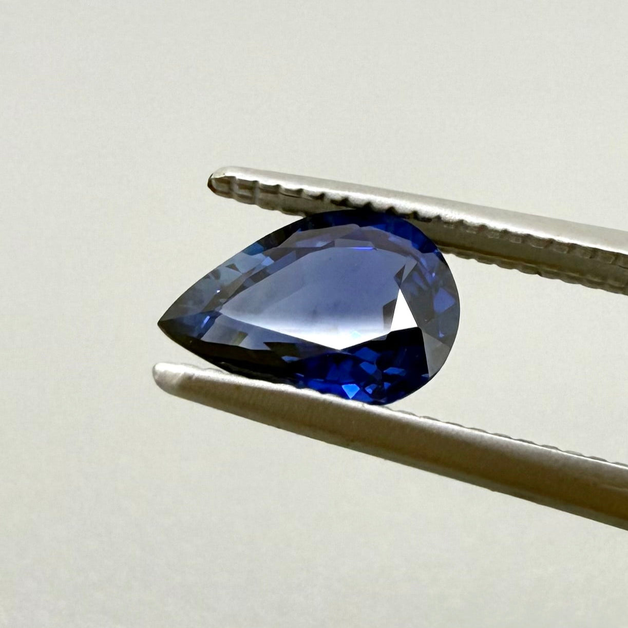 Vibrant Blue Sapphire Pear 1.13 Cts