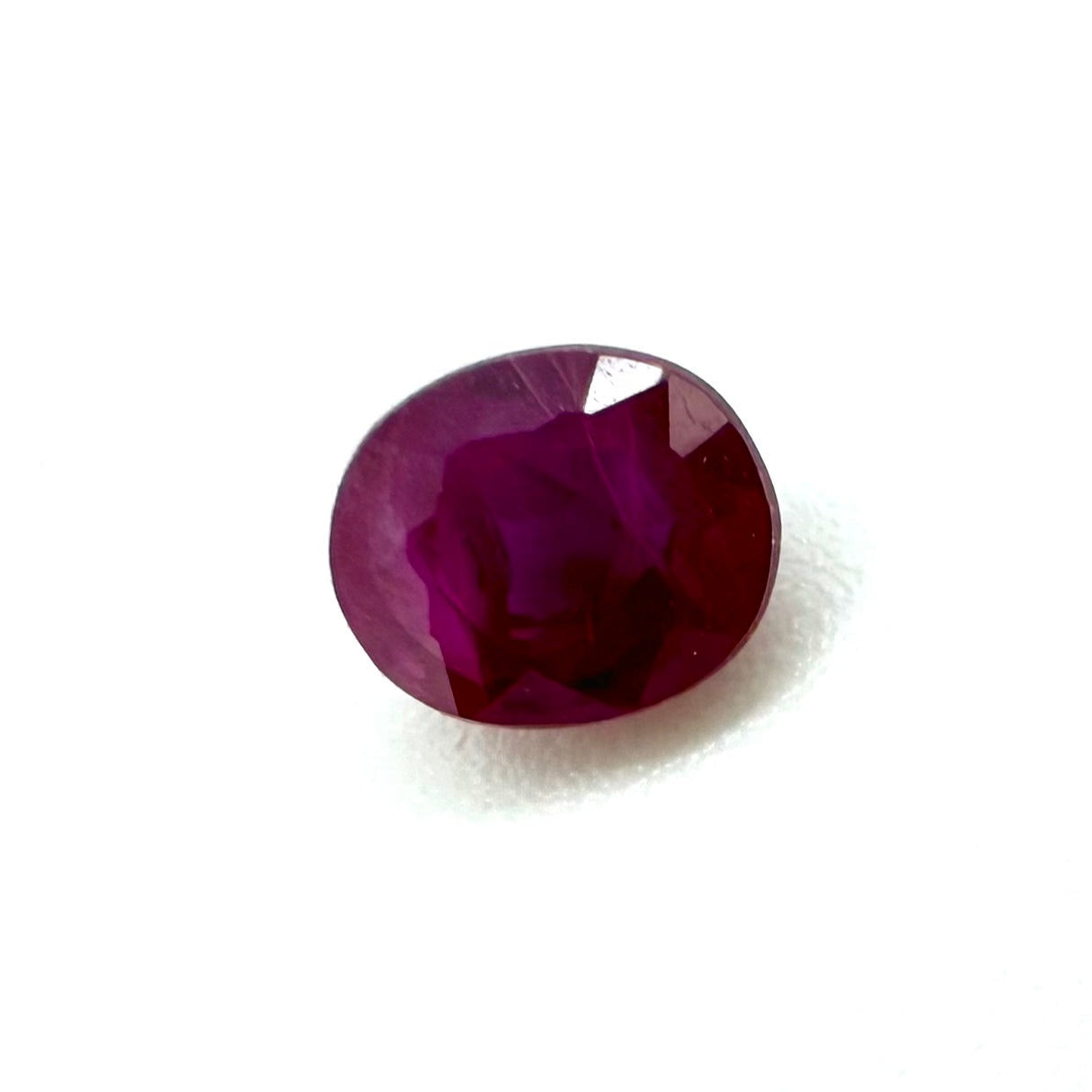 Pinkish Red Ruby Oval 0.32 Ct