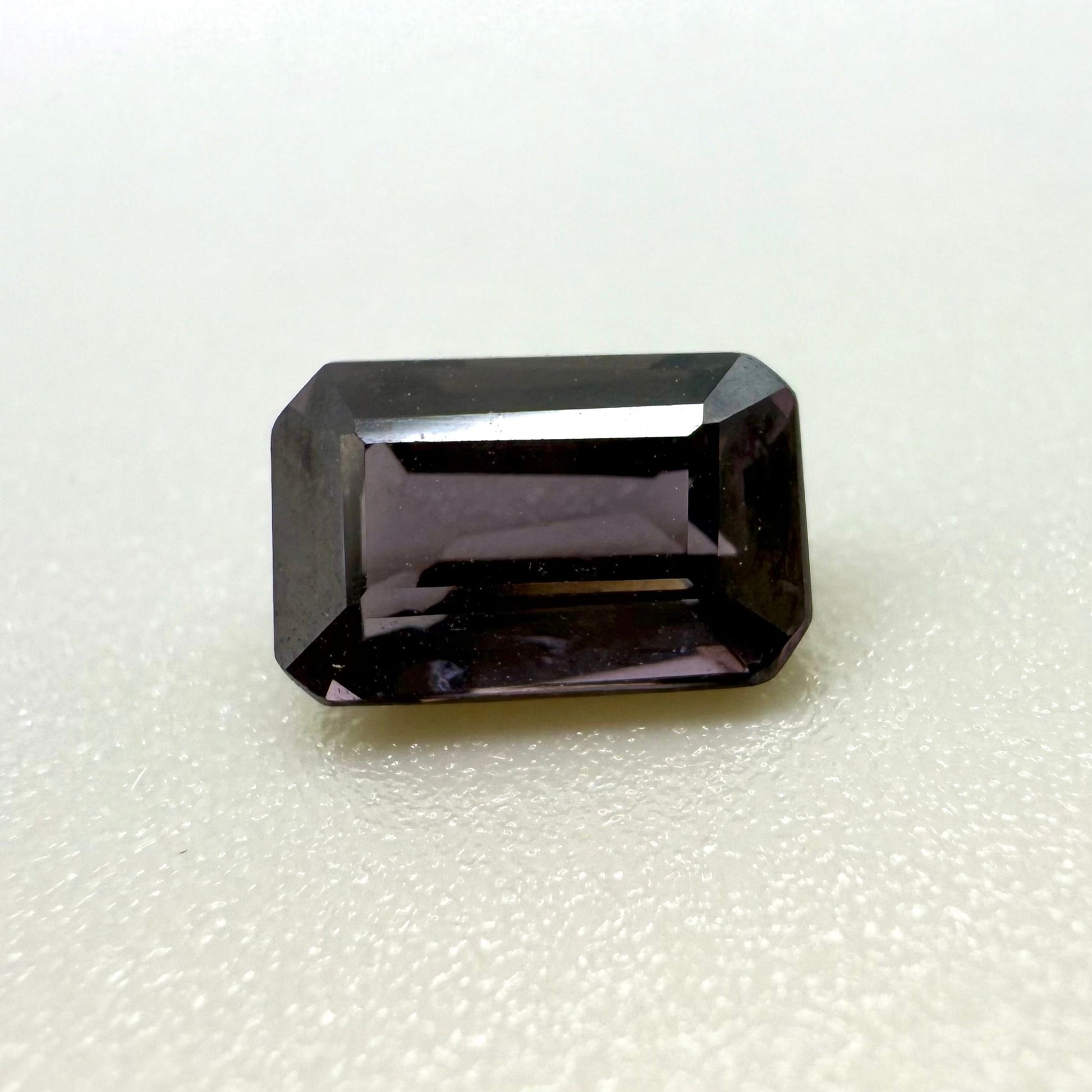 Natural Pale Purple Spinel gemstone, emerald cut