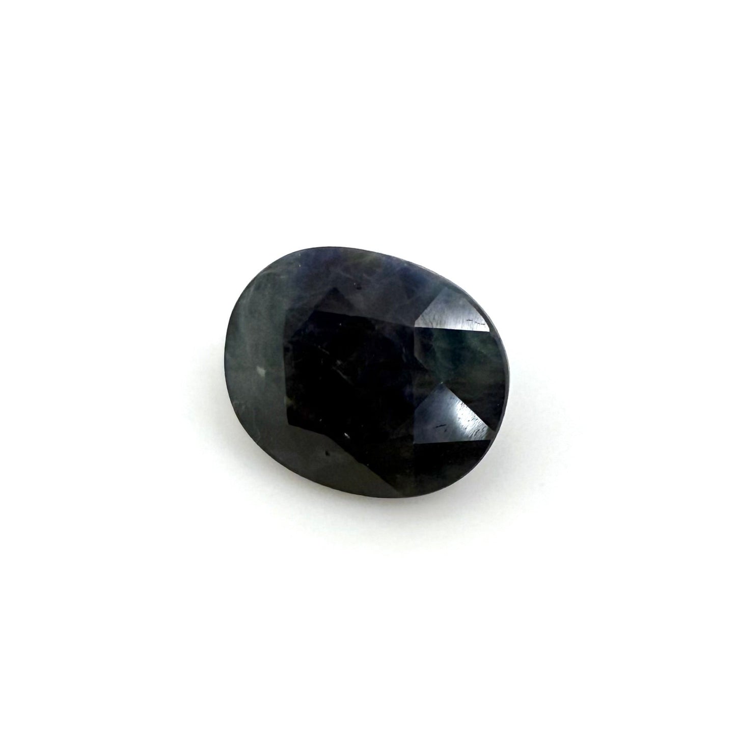 Dark Blue Sapphire Oval 3.8 Ct