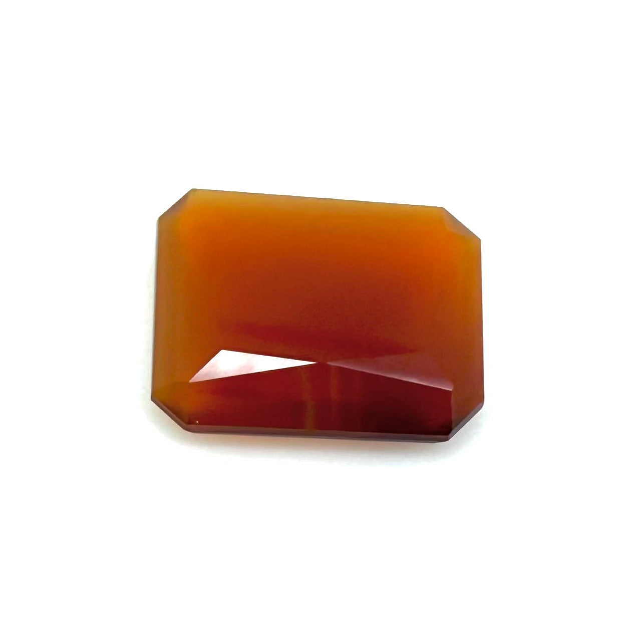 Fiery Orange Chalcedony Medallion look 4.66 Ct