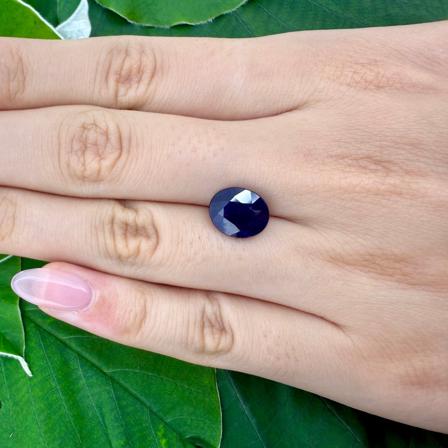 Natural Blue Sapphire gemstone oval cut