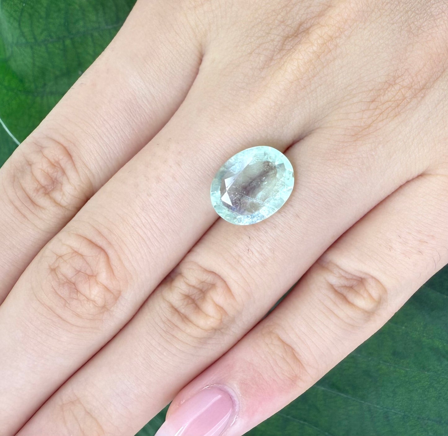 Pale Turquoise Apatite Oval 5.17 Ct