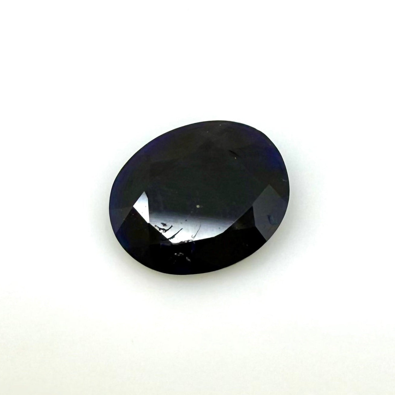 Dark Blue Sapphire Oval 1.4 Ct