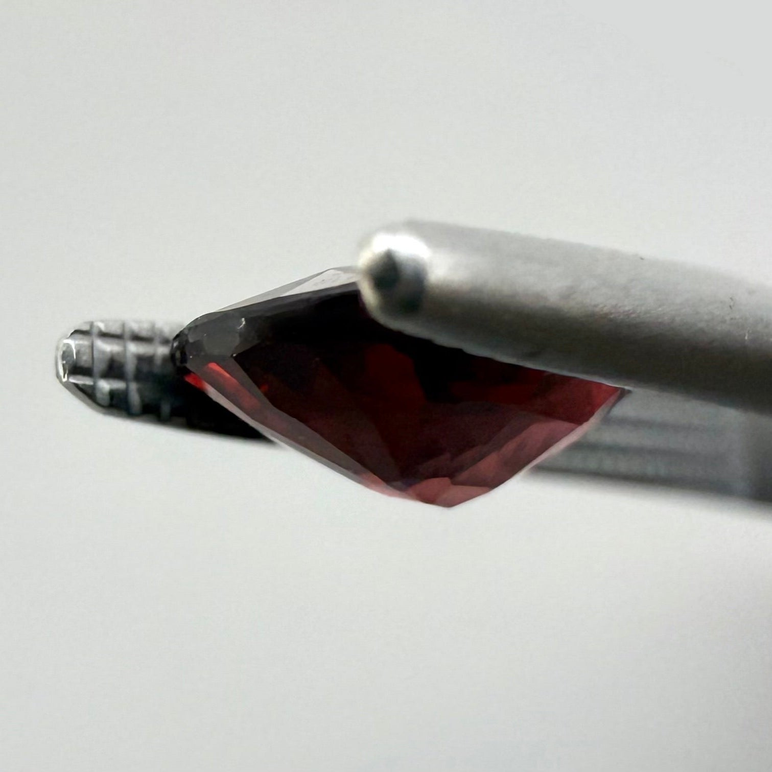 Natural Red Rhodolite gemstone, oval cut