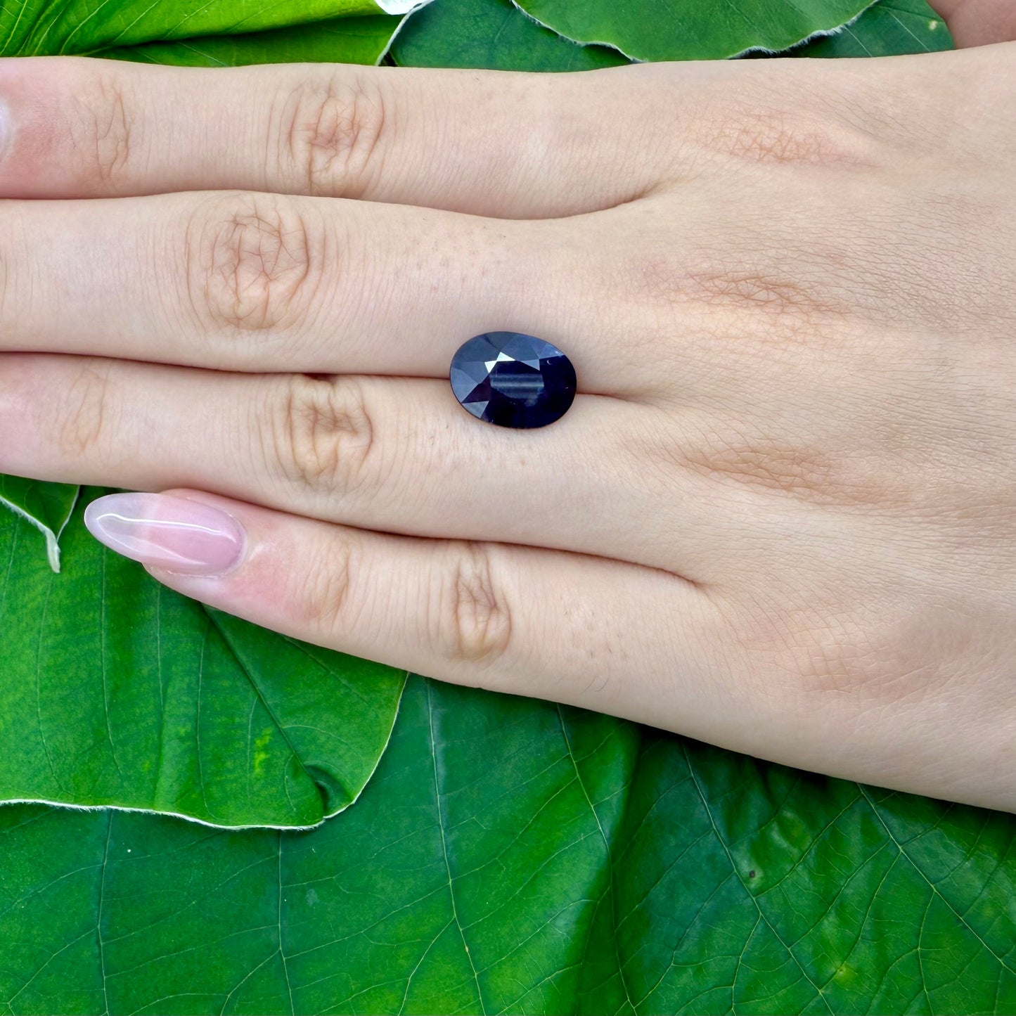 Natural Blue Sapphire gemstone oval cut