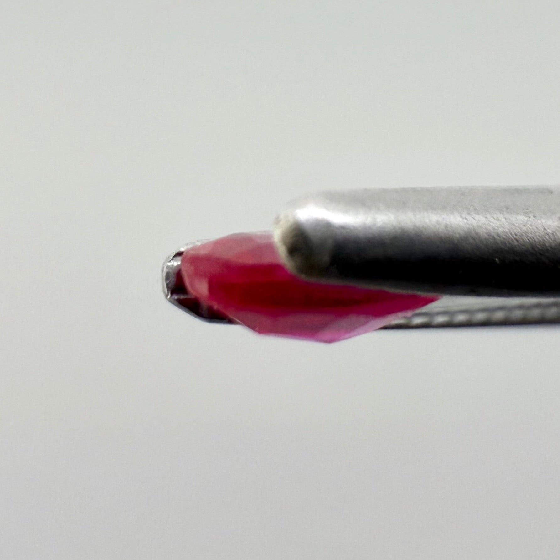 Natural Pink Red Ruby gemstone, oval cut