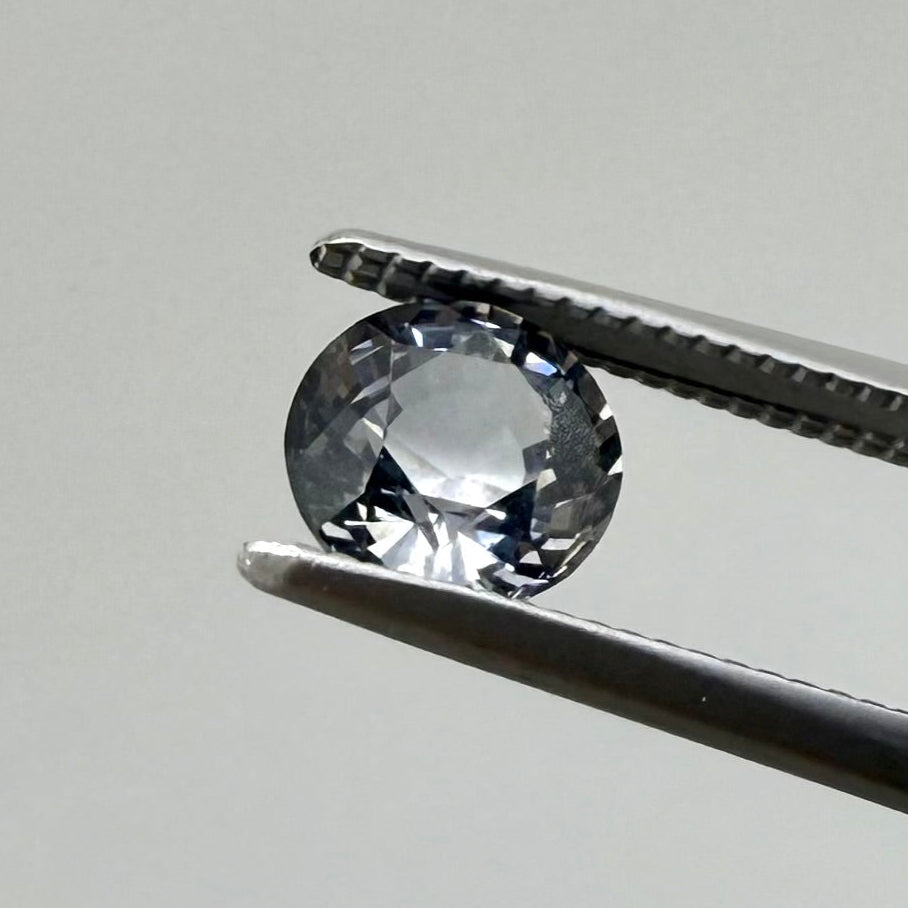 Pale Grey Spinel Round 0.83 Ct
