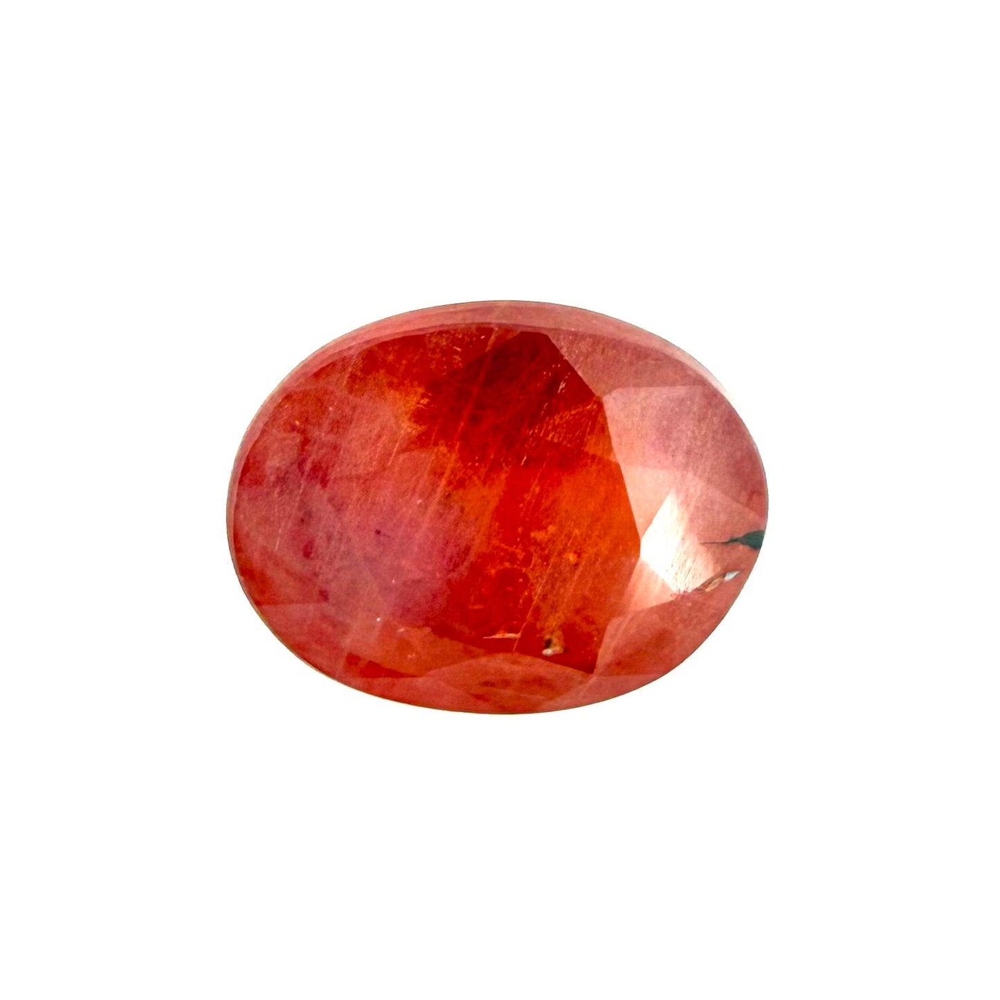 Orange Sapphire Oval 1.15 Ct