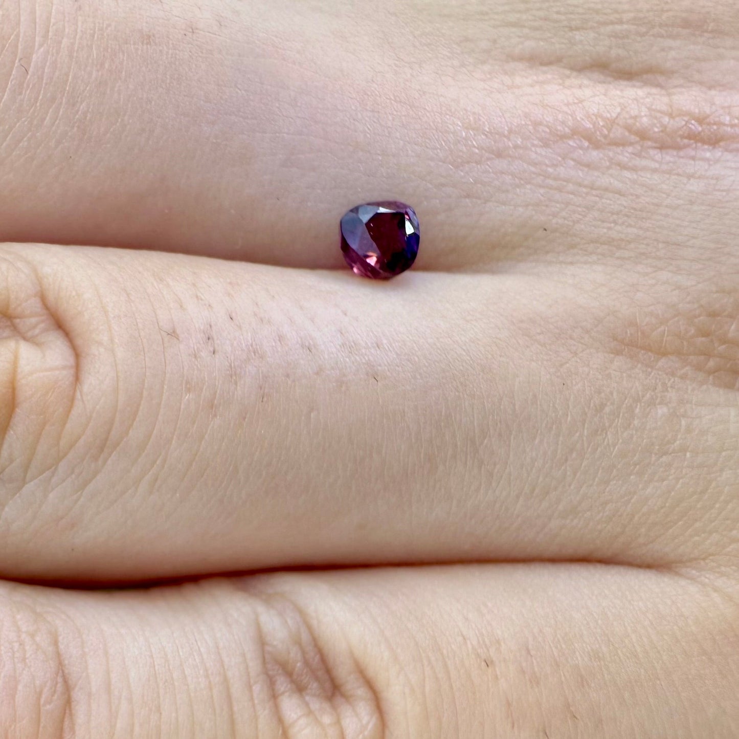 Bi-Color (Red Pink) Sapphire Pear 0.55 Ct