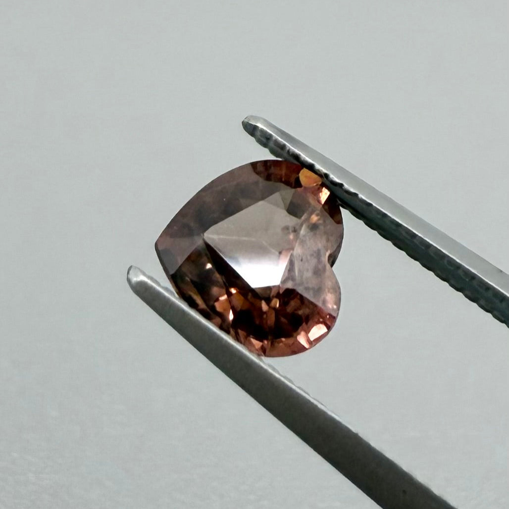 Peach-Pink Zircon Heart 1.4 Ct
