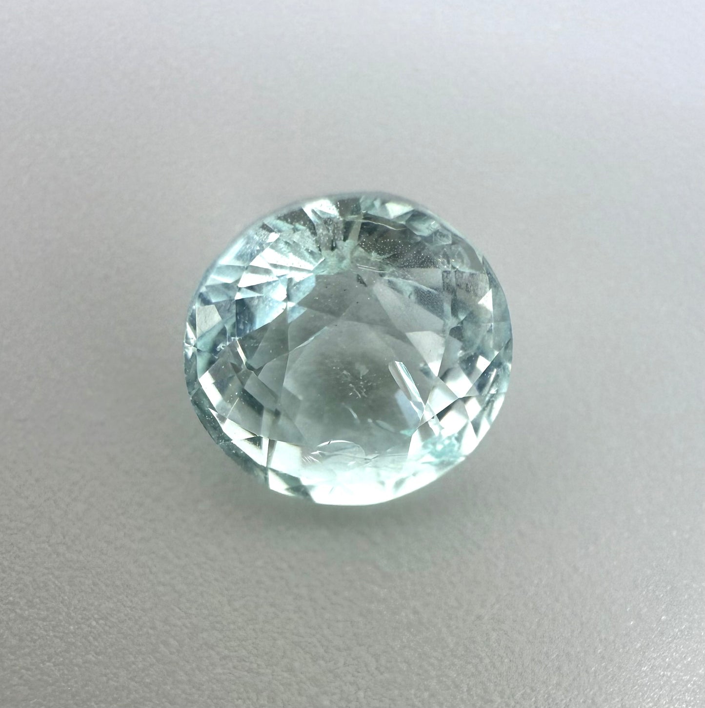 Pastel Turquoise Aquamarine Round 1.73 Ct