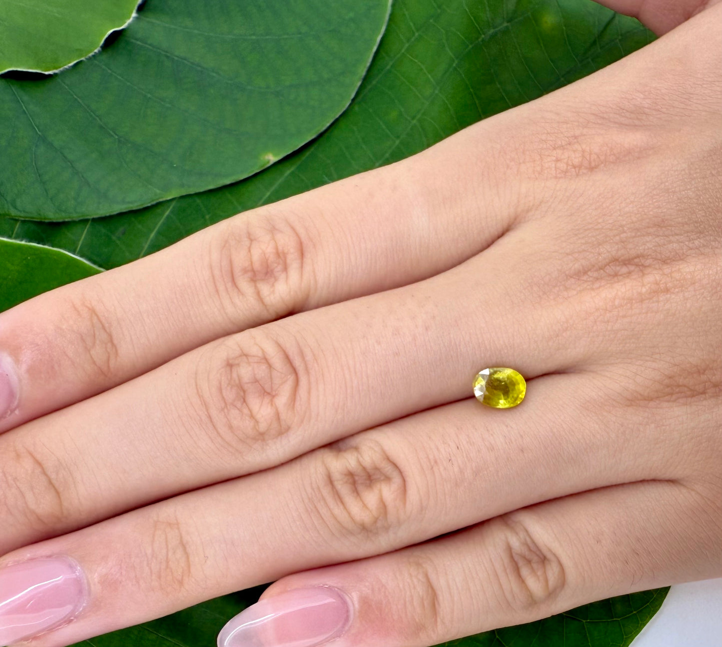 Yellow Sapphire Oval 1.09 Ct