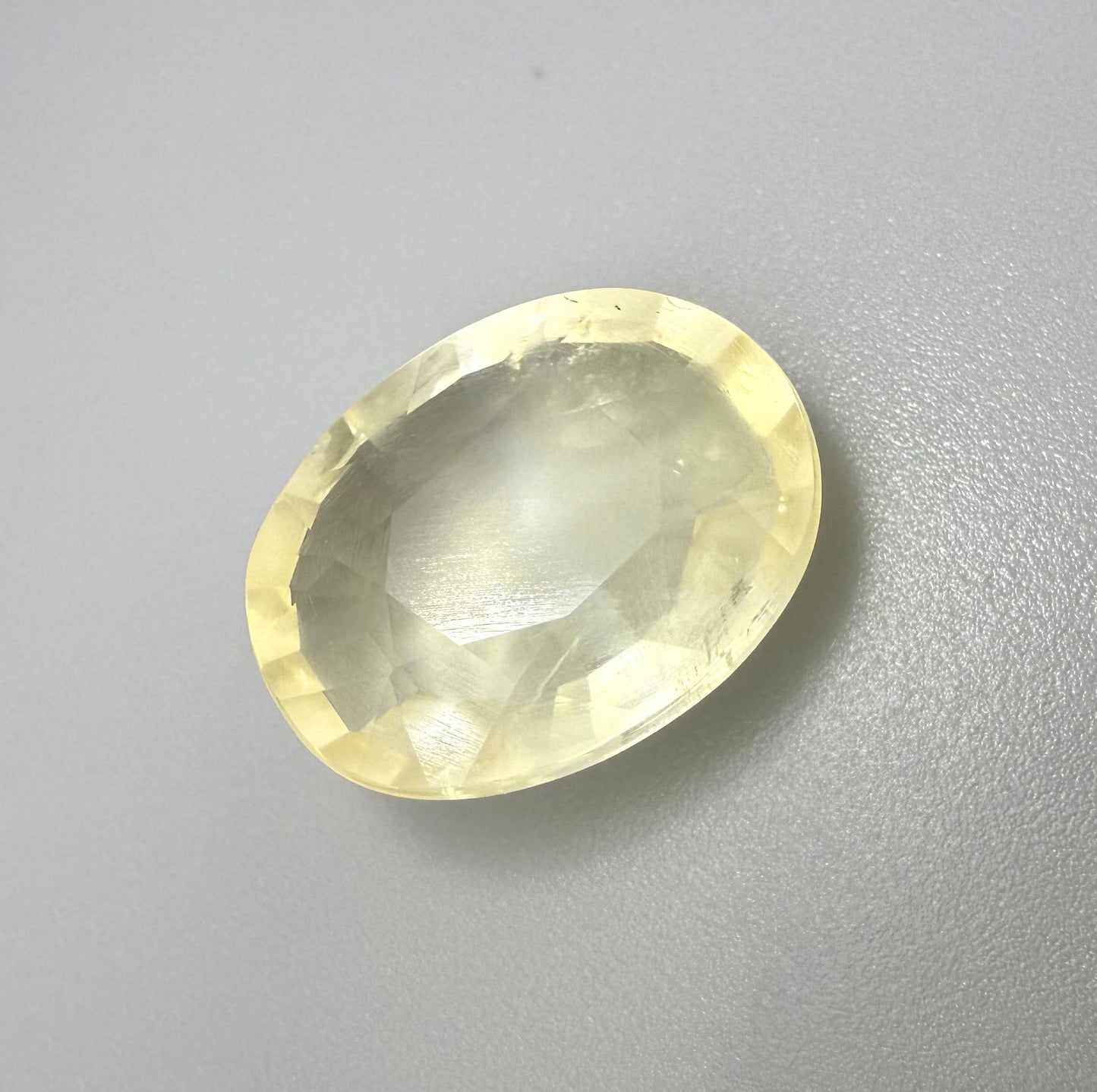 Big Pastel Yellow Opal Oval 7.98 Ct