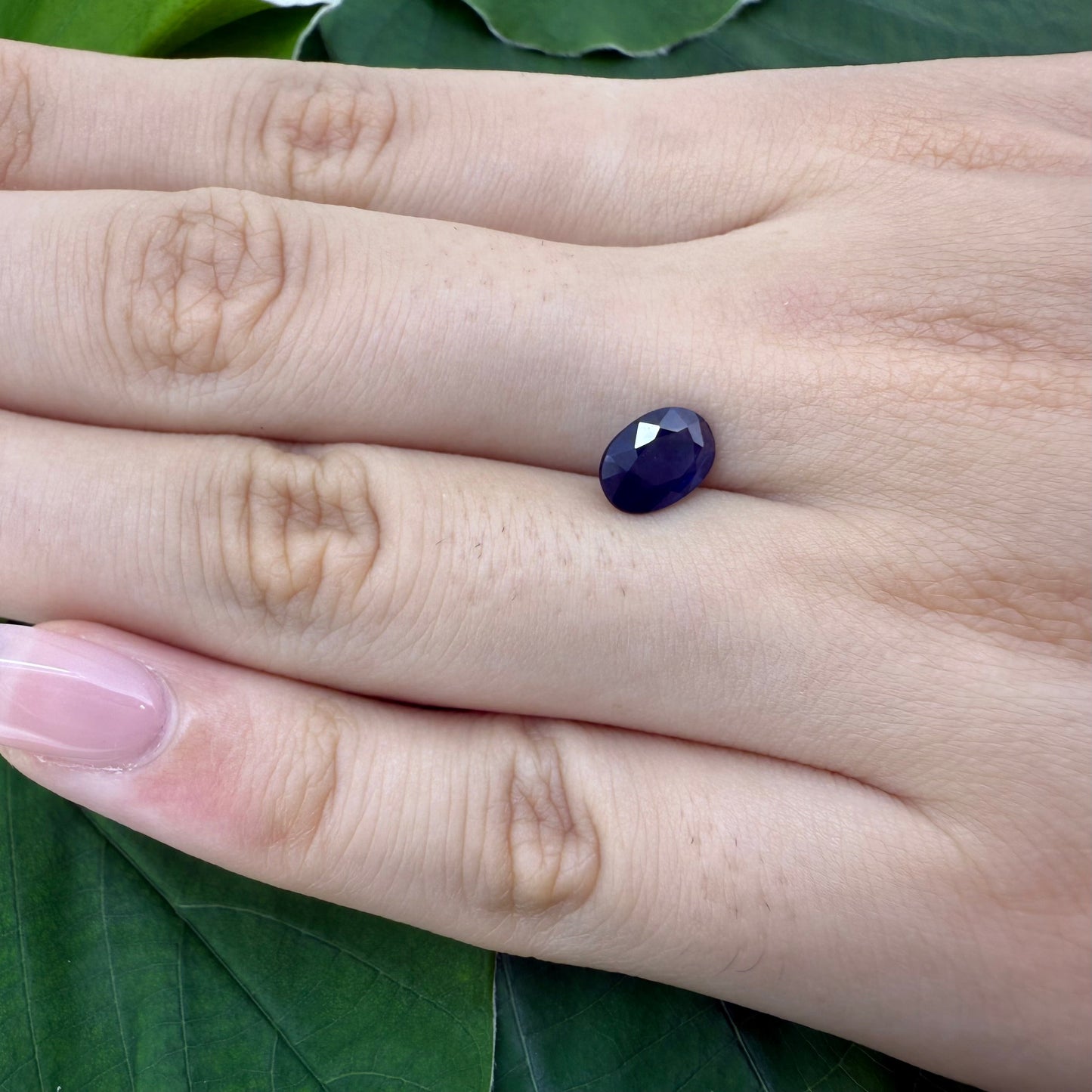 Natural Blue Sapphire gemstone oval cut