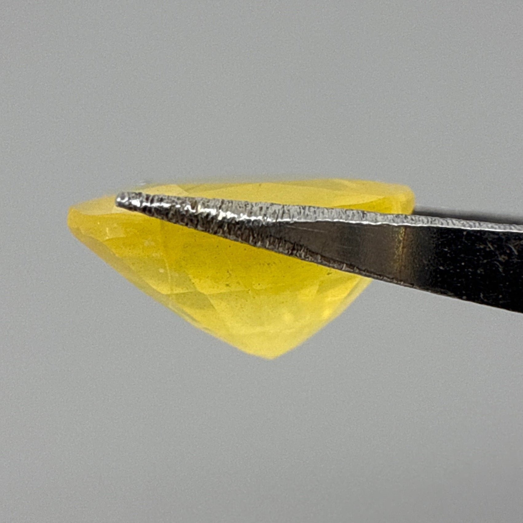 Natural Yellow Fire Opal gemstone, oval cut
