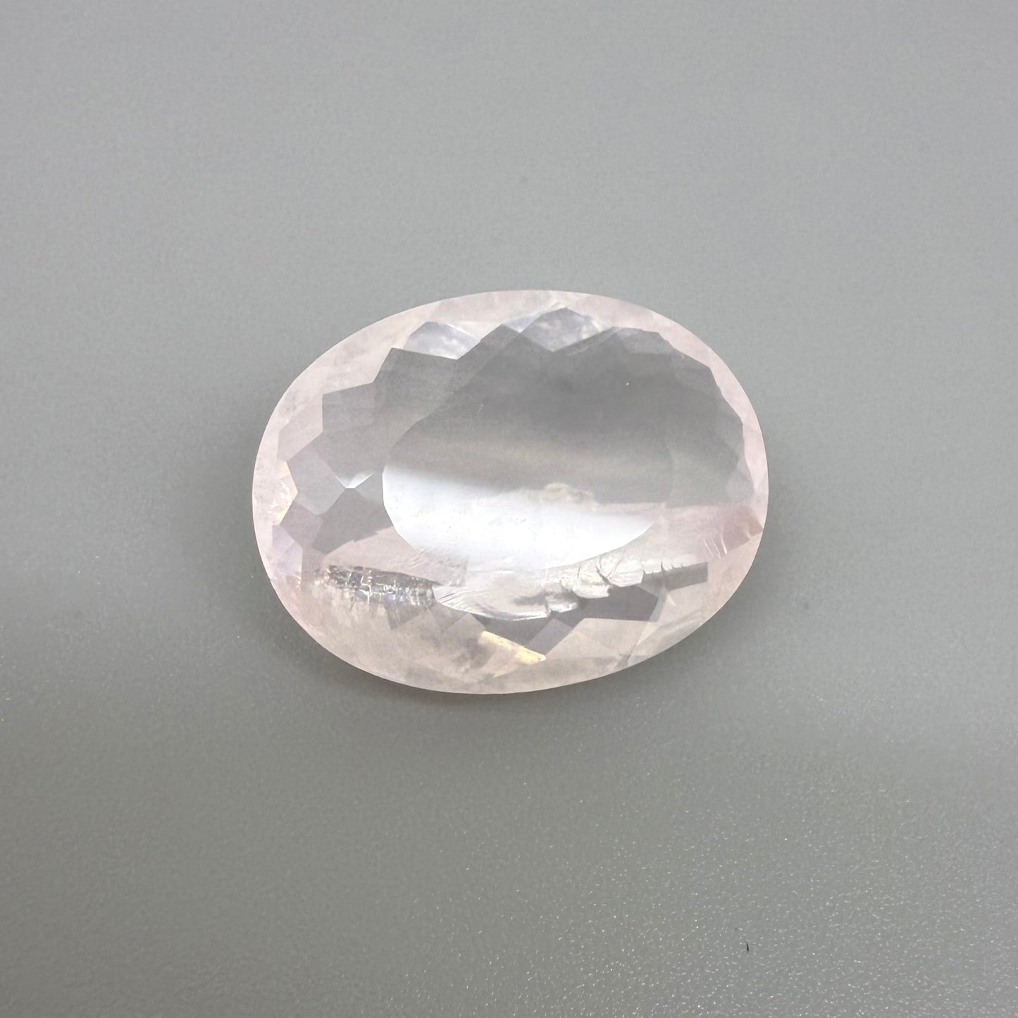 Big Rose Quartz Oval 21.28 Ct