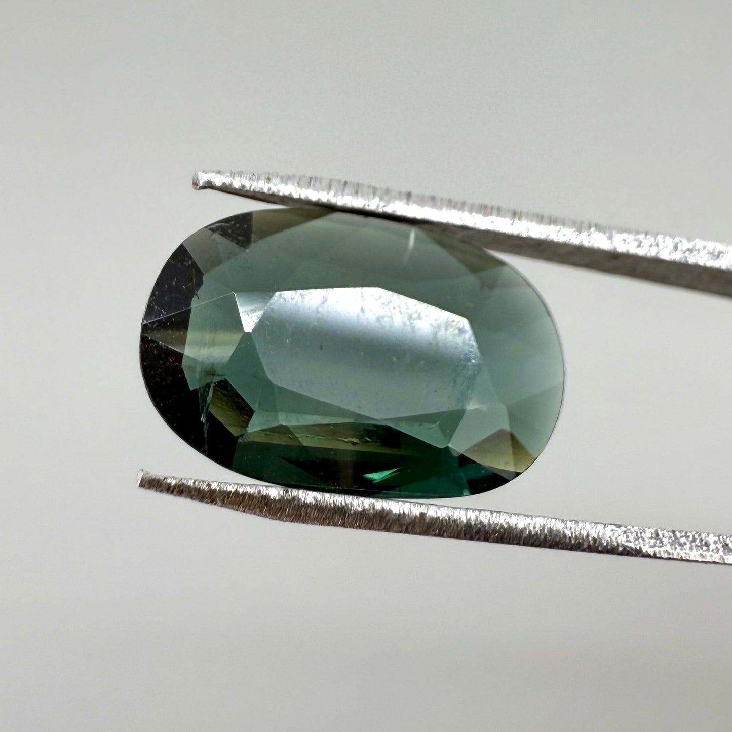 Loose Green Tourmaline gemstone, oval shape