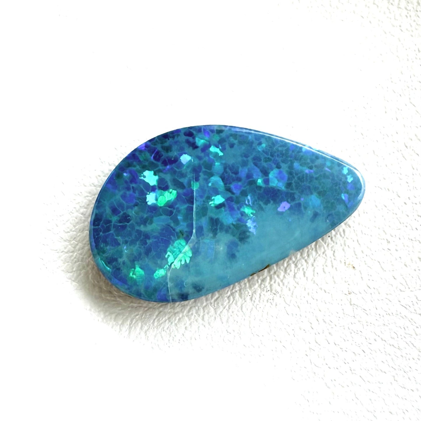 Bi-Color (Blue, Green Hues) Opal Triplette 4.84 Ct