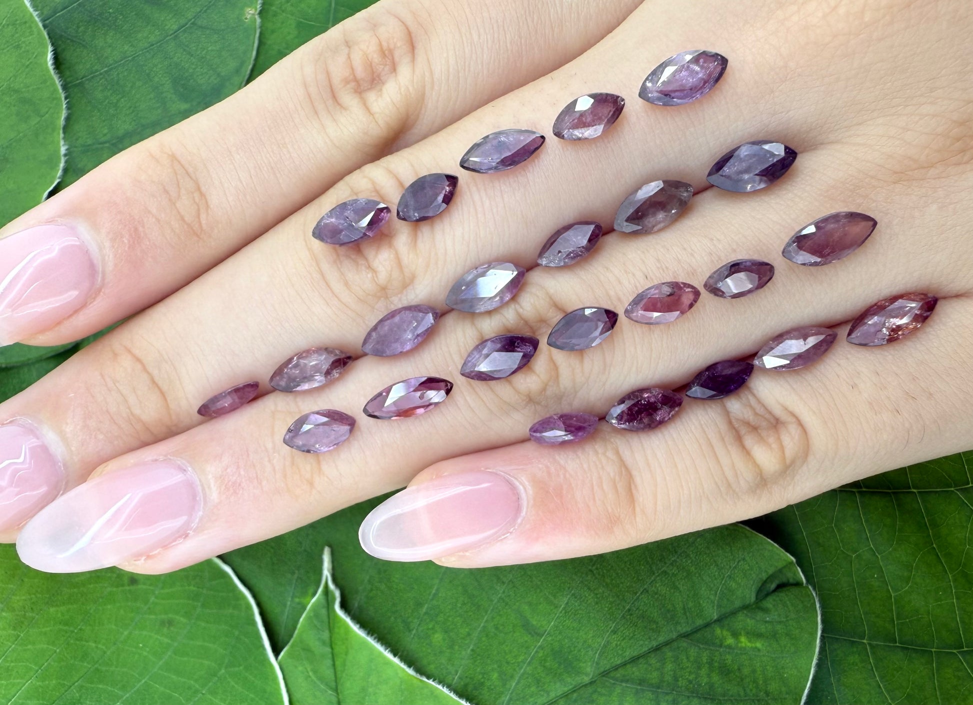 Natural Multicolor Sapphire gemstone lot  marquise cut