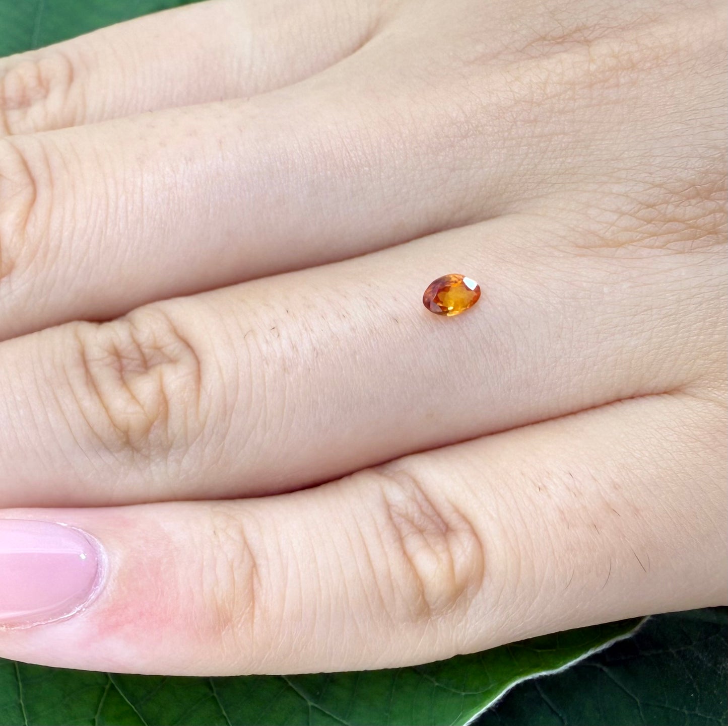 Orange Sapphire Marquise 0.24 Ct
