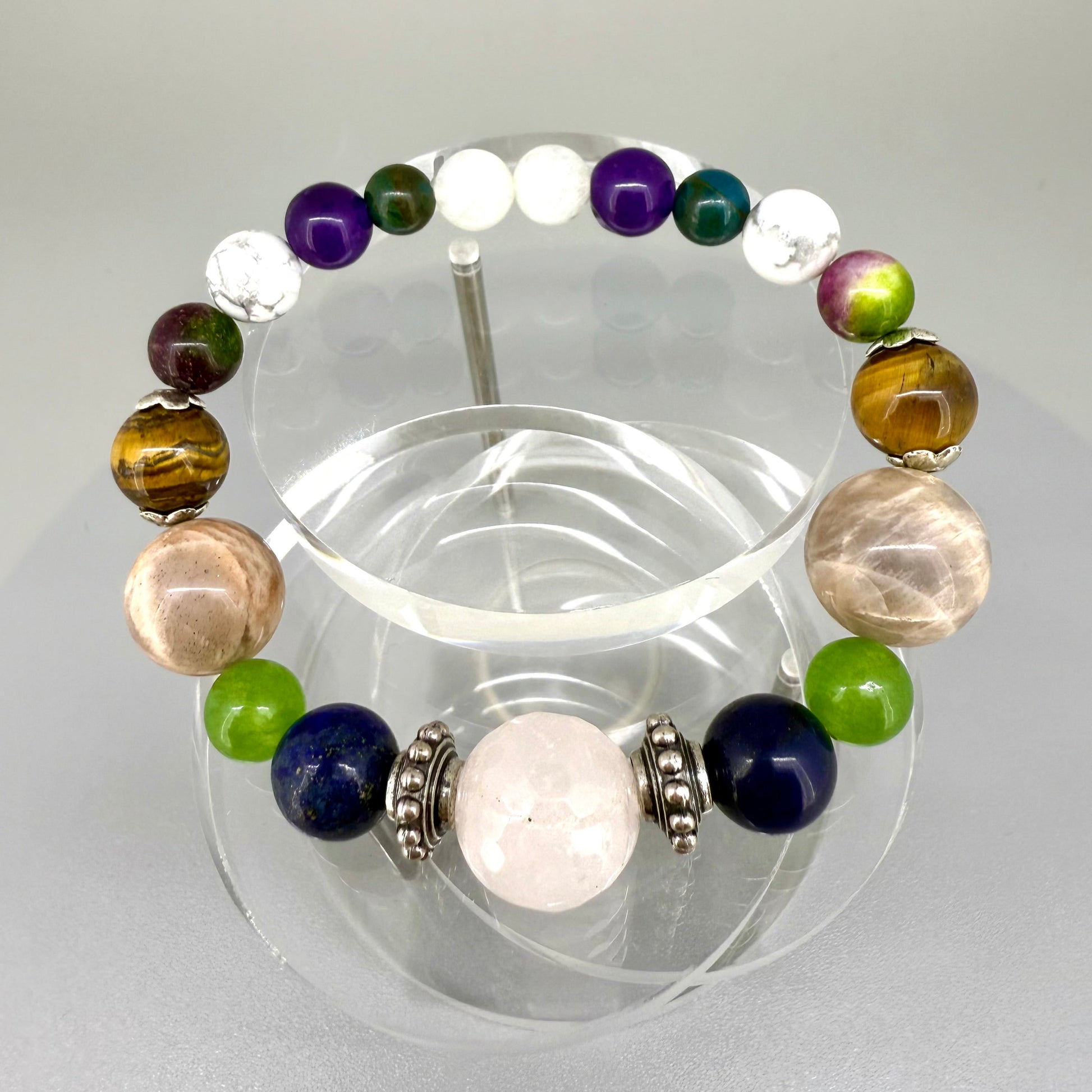 Birthday Bracelets made of natural gemstones, seven designs for each day of the week, handmade spiritual jewelry.