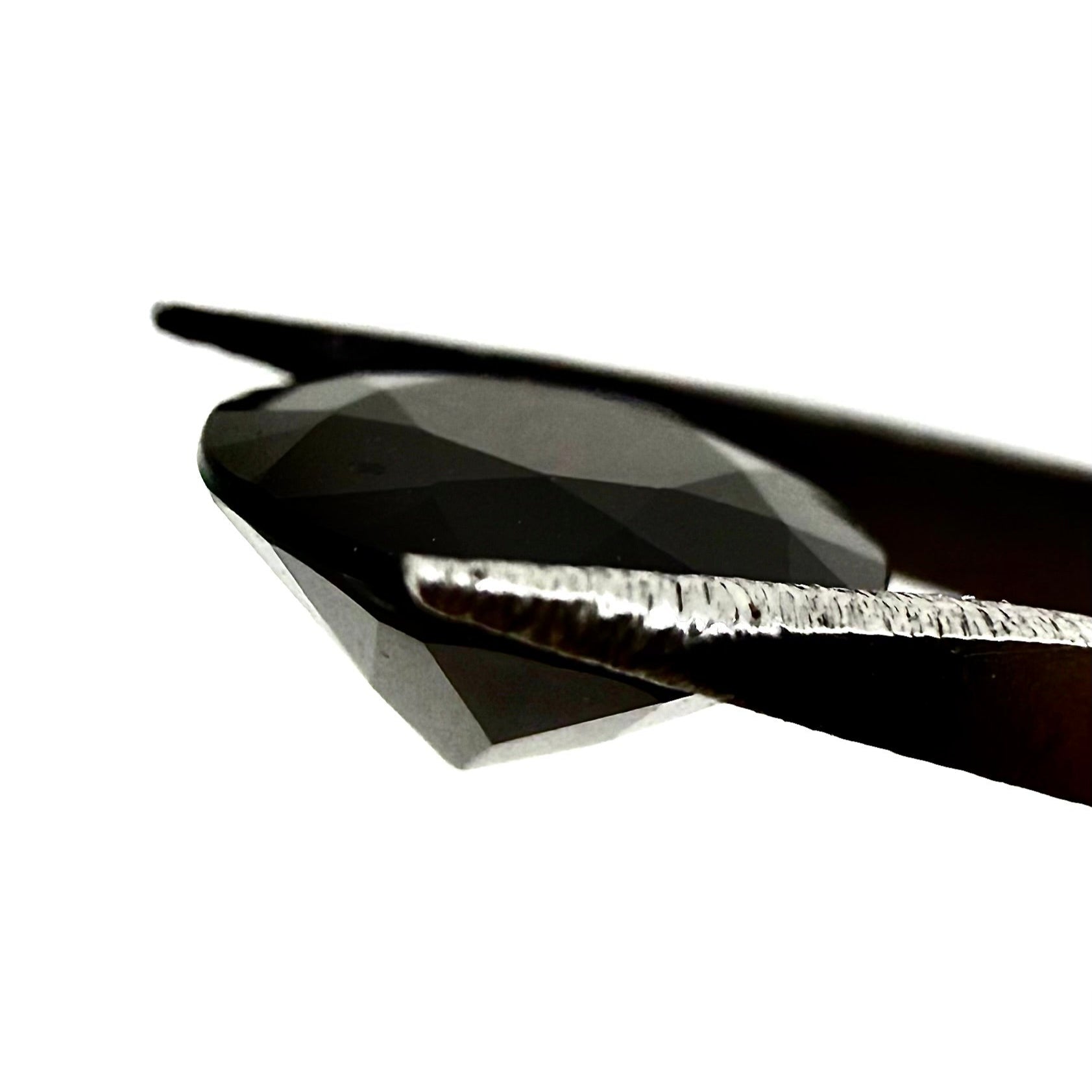 Natural Black Onyx gemstone, round
