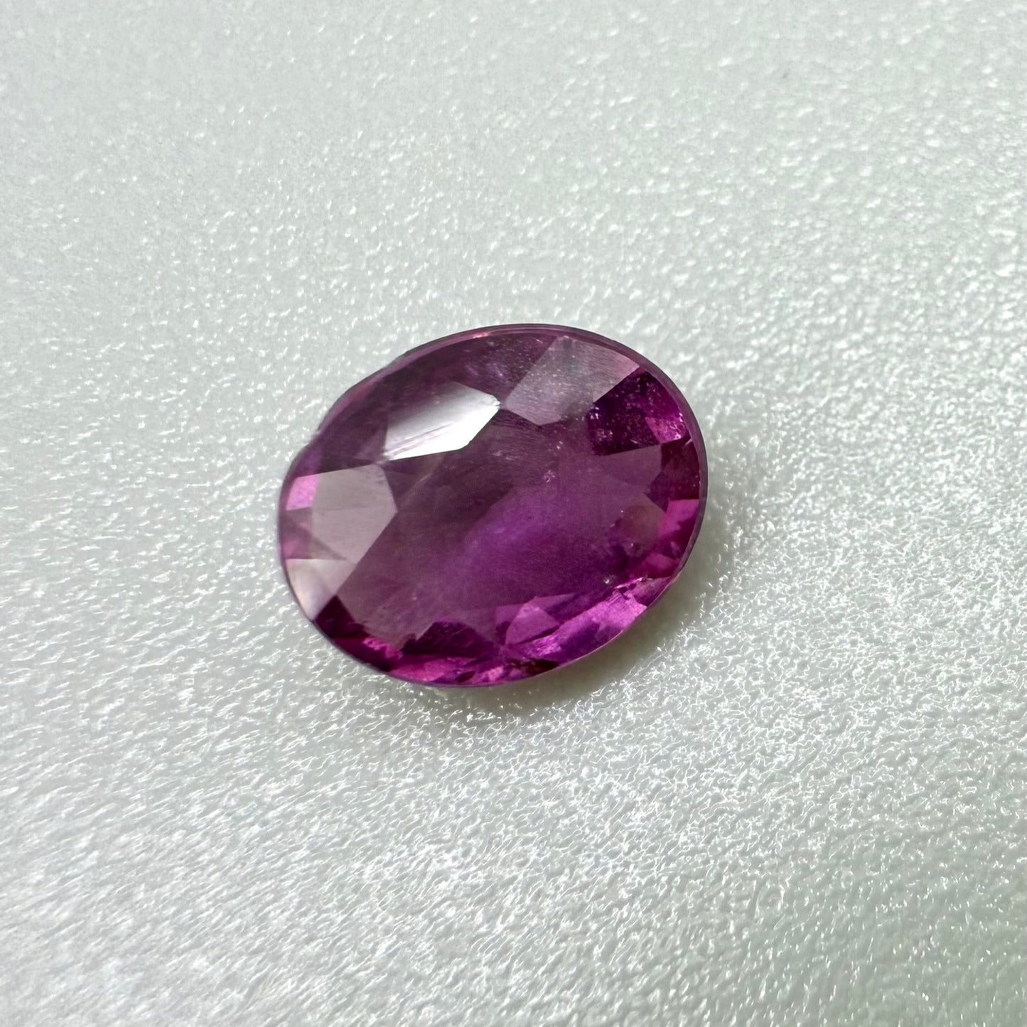 Purplish Red Rhodolite Oval 0.83 Ct