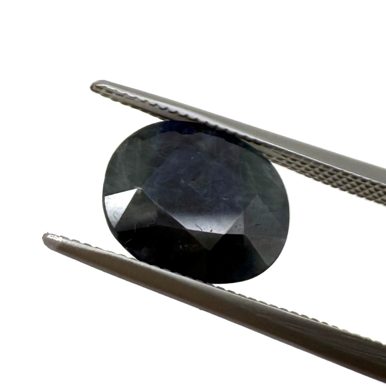 Dark Blue Sapphire Oval 3.8 Ct