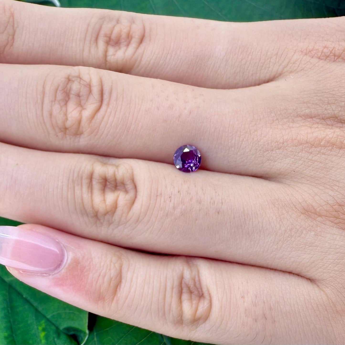 Purple Sapphire Round 0.51 Ct