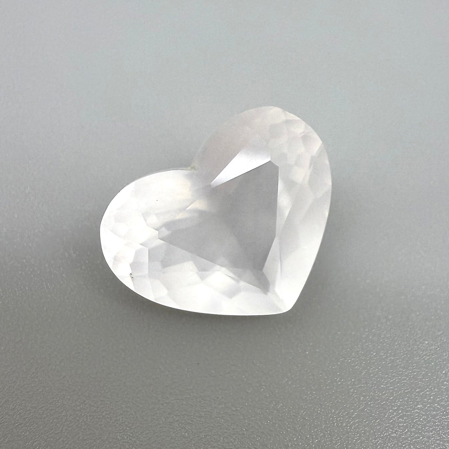 Big White Quartz Heart 10.88 Ct