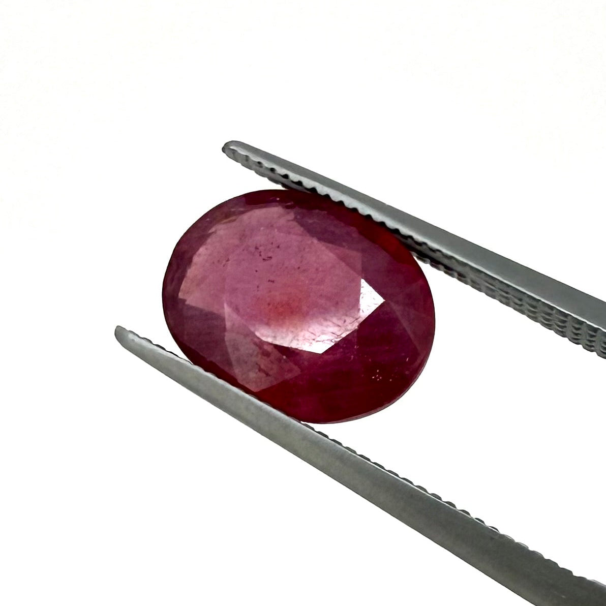 Pinkish Red Ruby Oval 4.5 Ct