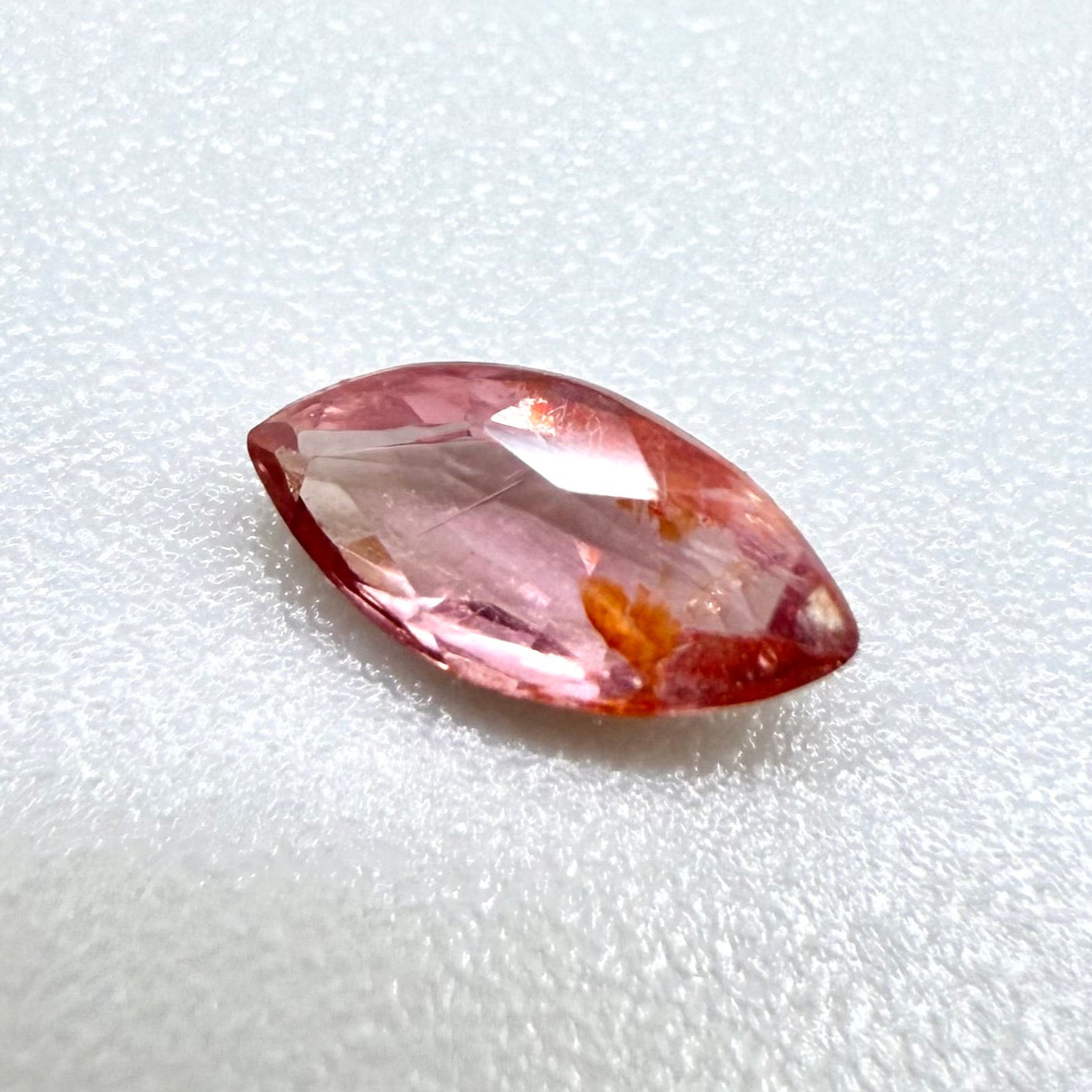 Bi-Color (Pink, Orange) Sapphire Marquise 0.51 Ct