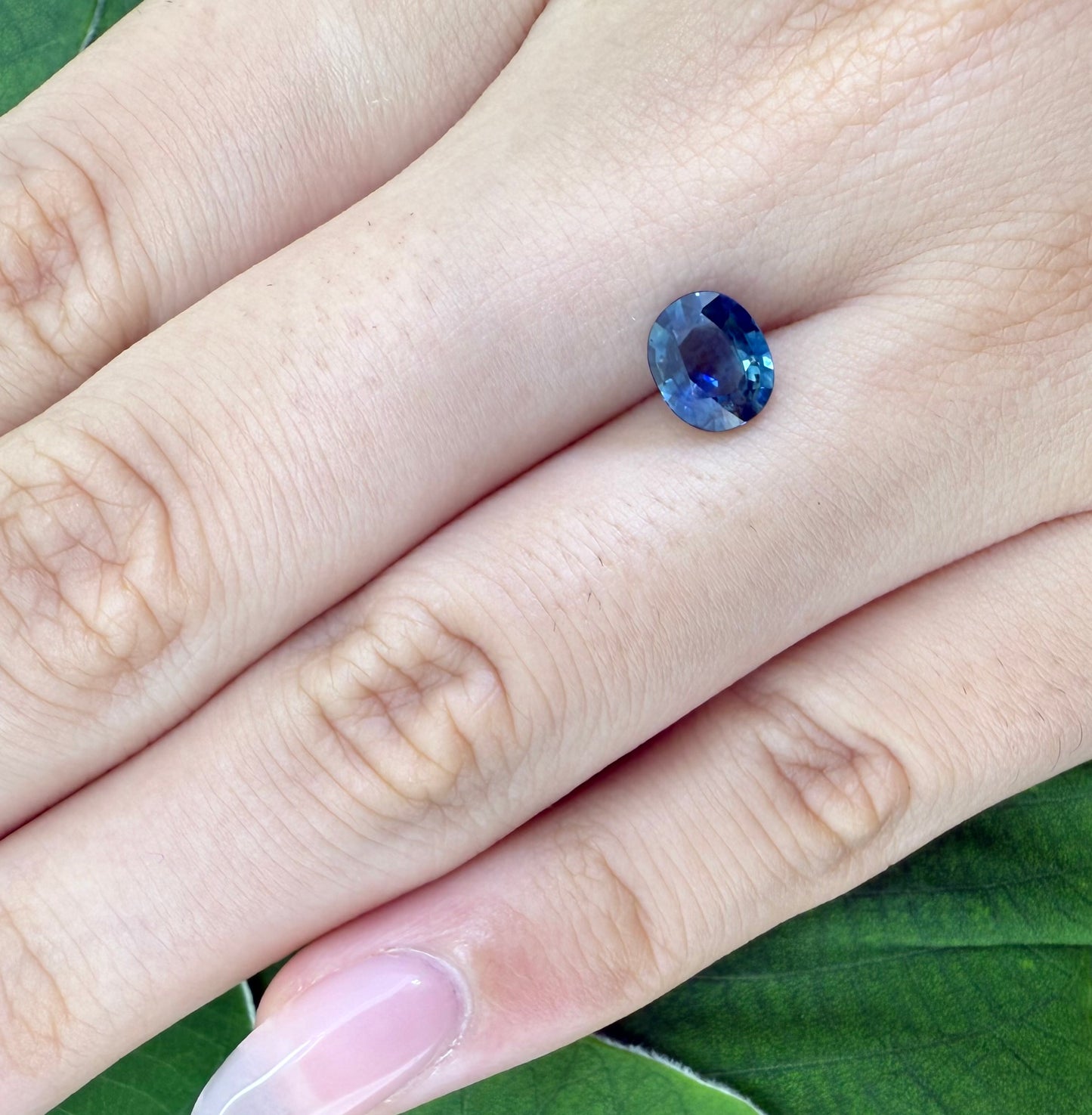 Bi-Color (Blue Yellow) Sapphire Oval 1.19 Ct