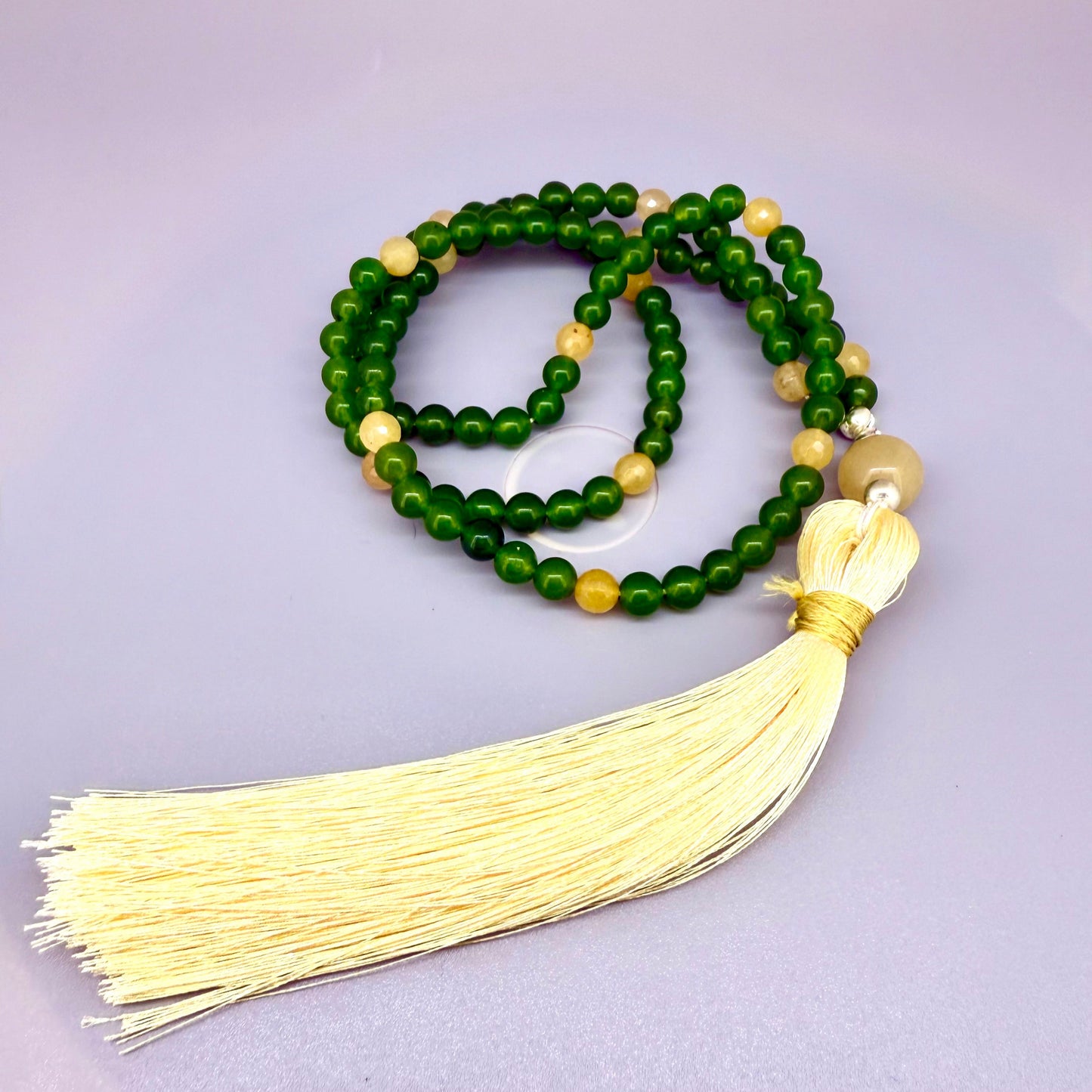 Mala Jade Yellow & Green