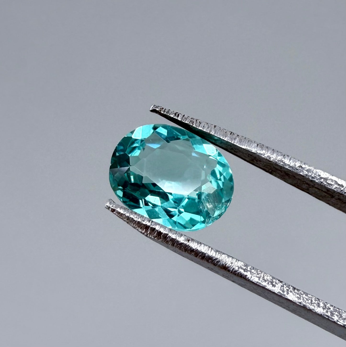 Vibrant Blue Apatite Oval 0.97 Ct