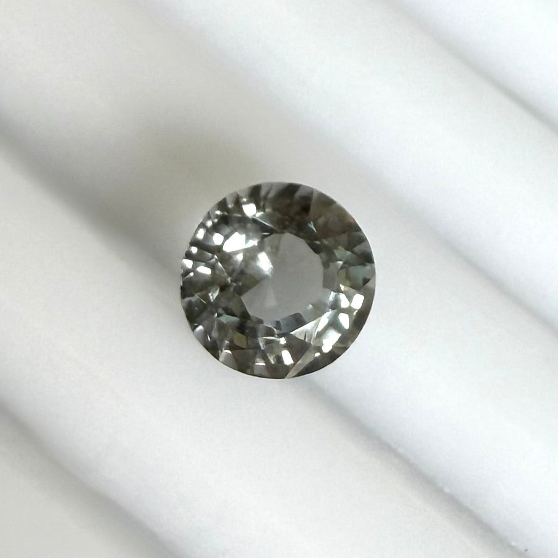 Pale Grey Spinel Round 0.83 Ct