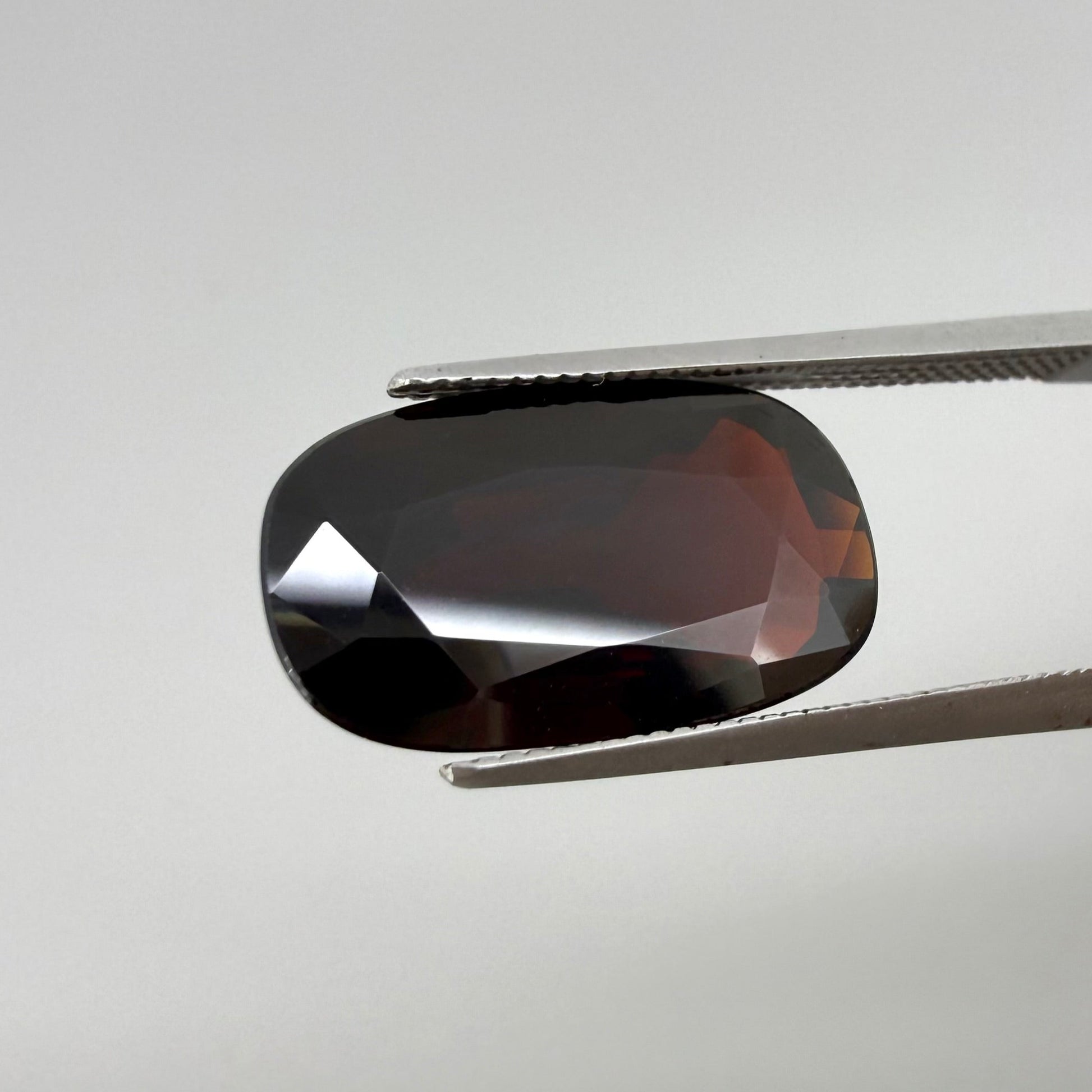 Natural Red Pyrope Garnet gemstone, cushion cut