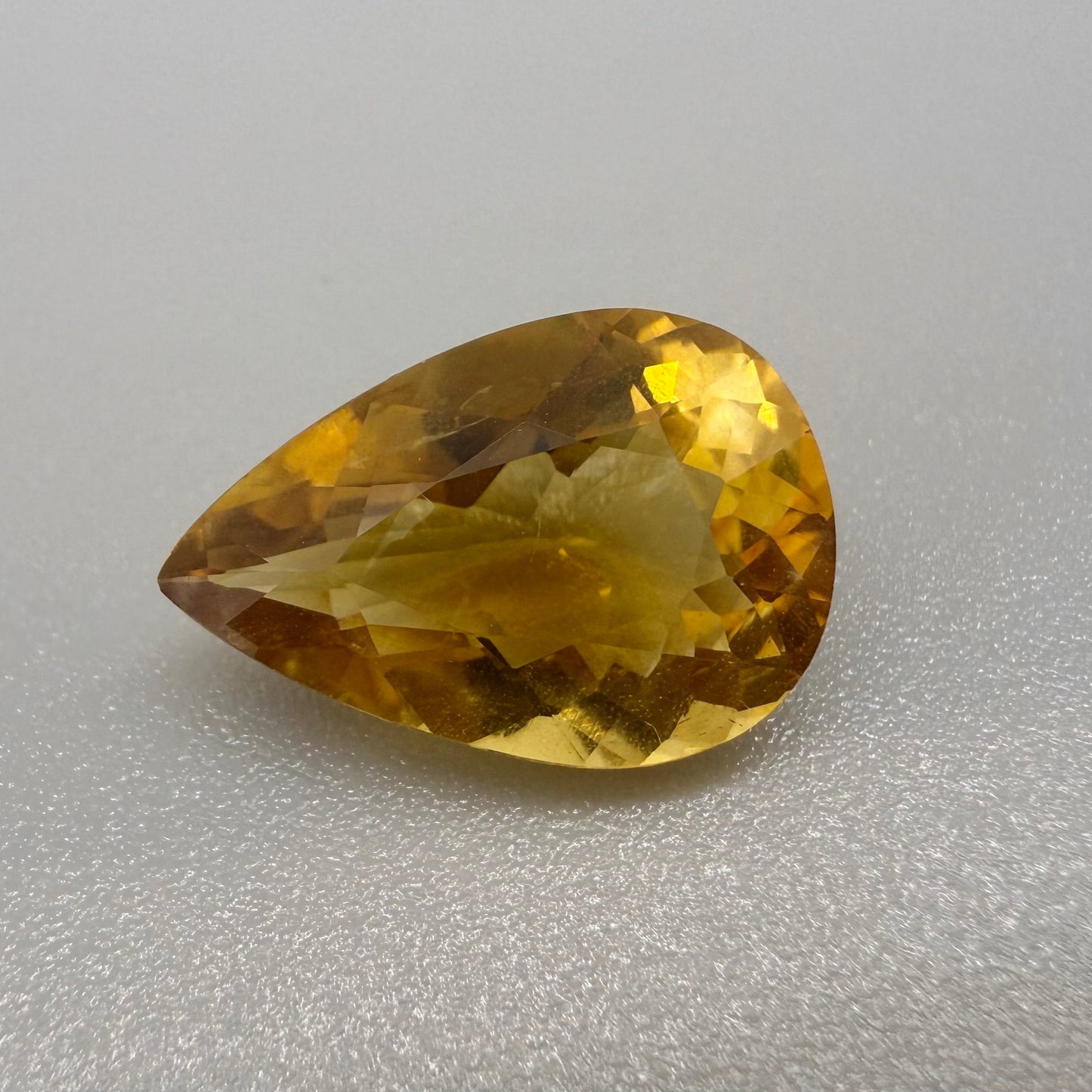 Madeira Citrine Pear 4.43 Ct