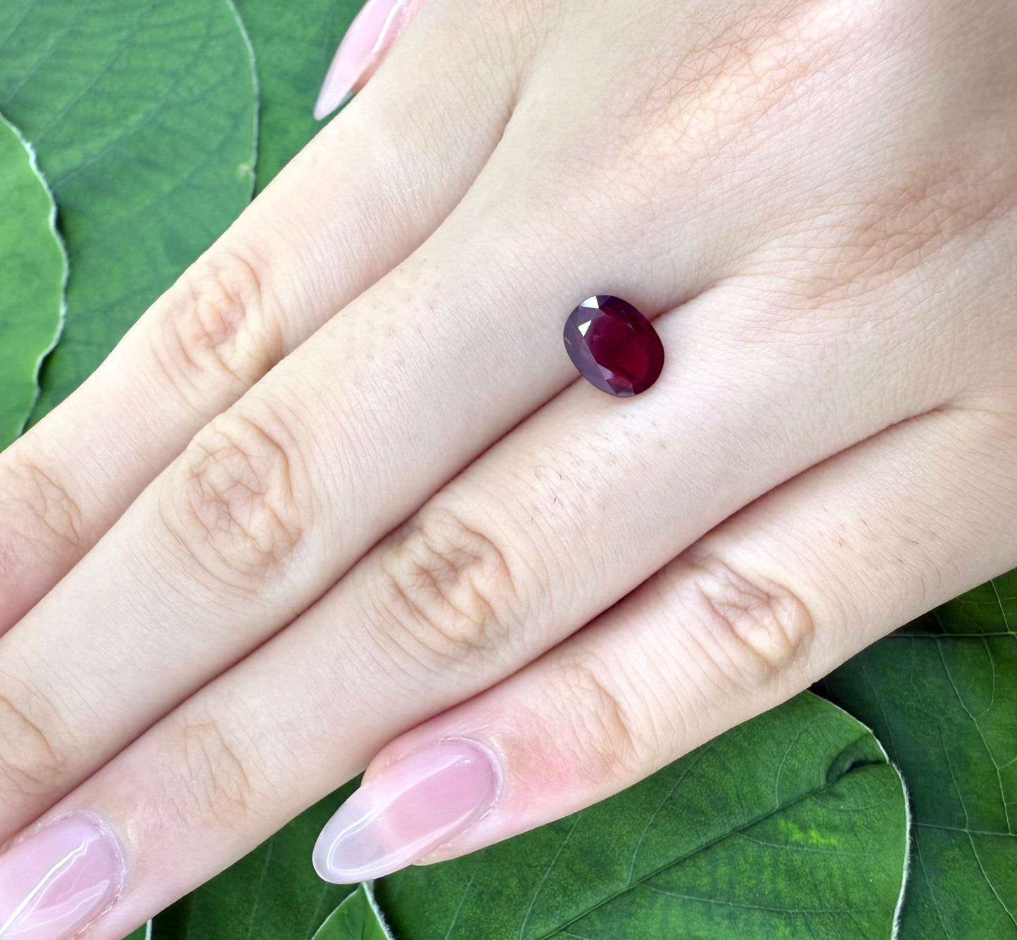 Pigeon Blood Ruby Oval 1.11 Ct