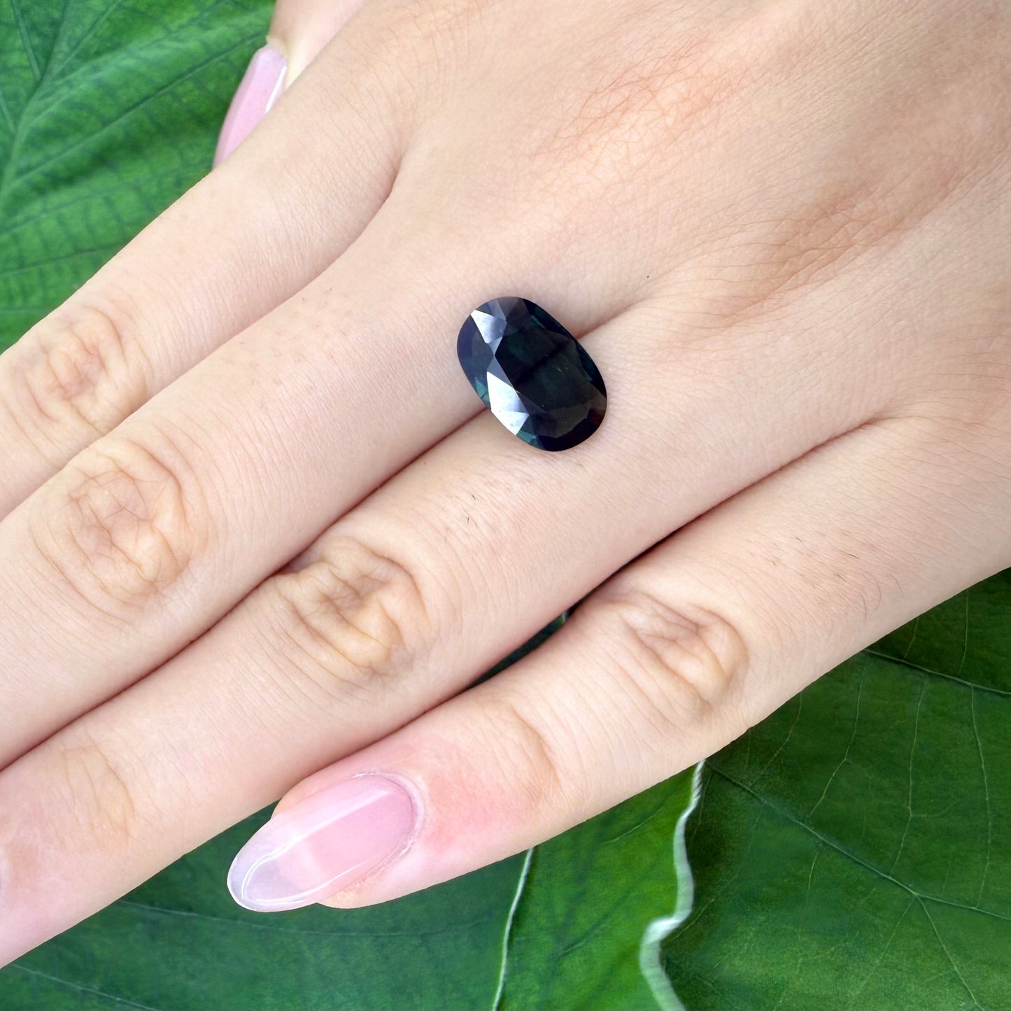Loose Green Tourmaline gemstone, oval shape