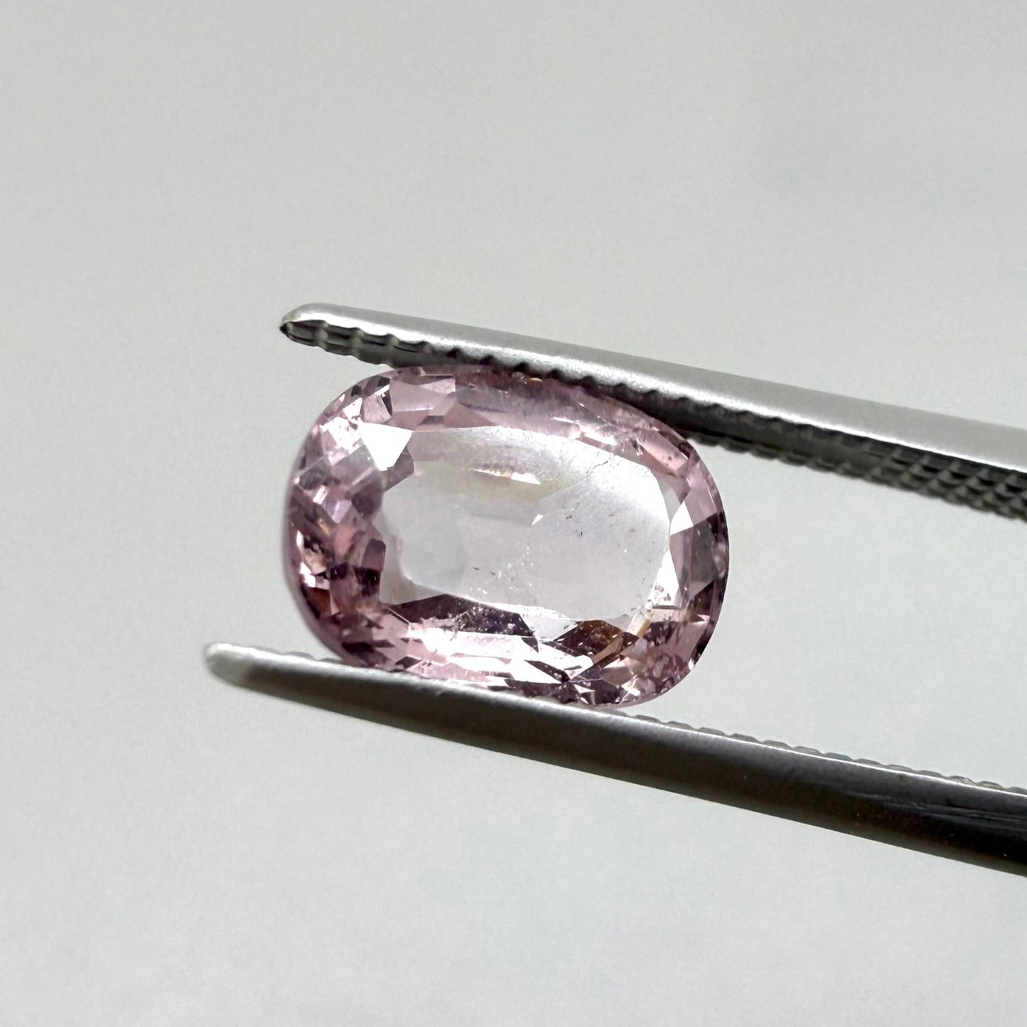 Natural Rose Pink Spinel gemstone, oval cut